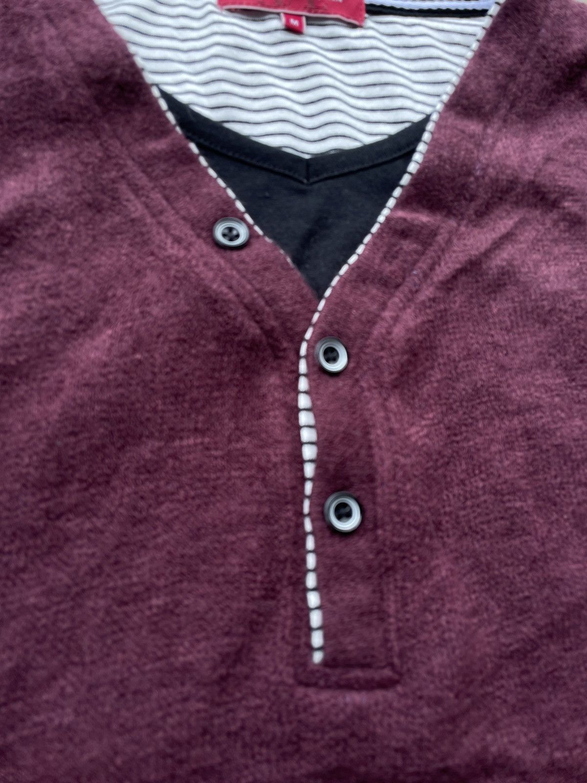 If Six Was Nine 2000s Japanese archive Vkei Layered Button Long Sleeve Tee Size US S / EU 44-46 / 1 - 6 Thumbnail