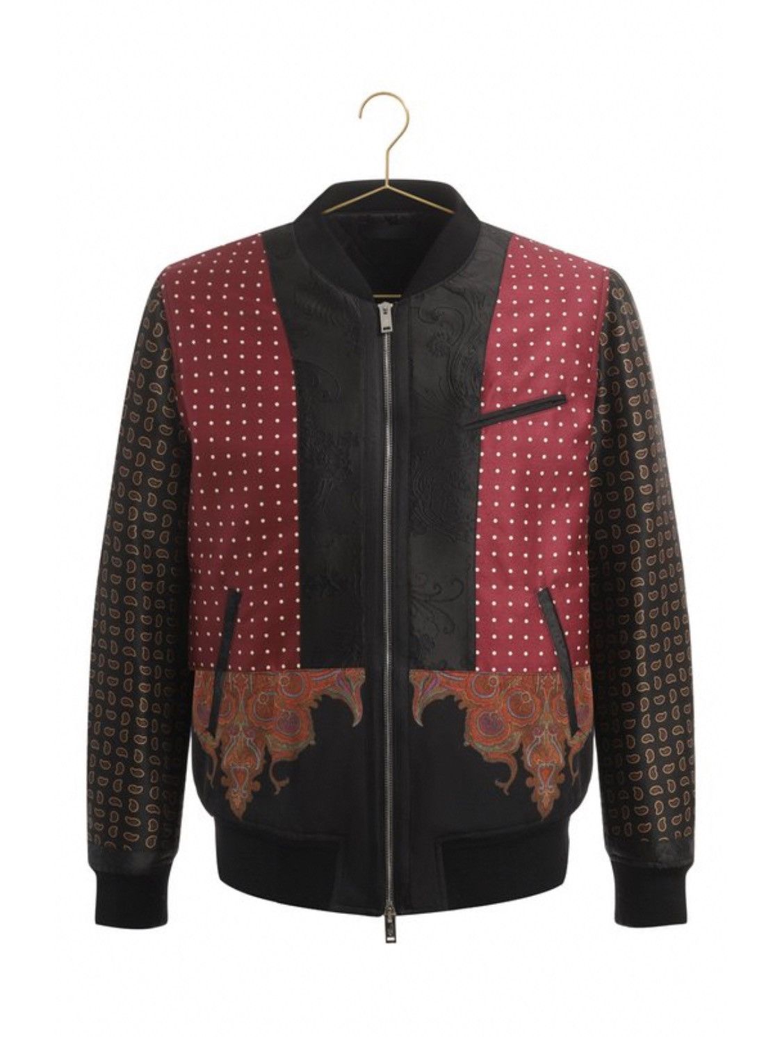 image of Alexander Mcqueen Wool And Mohair Pattern Polka Dots Jacket, Men's (Size Large)