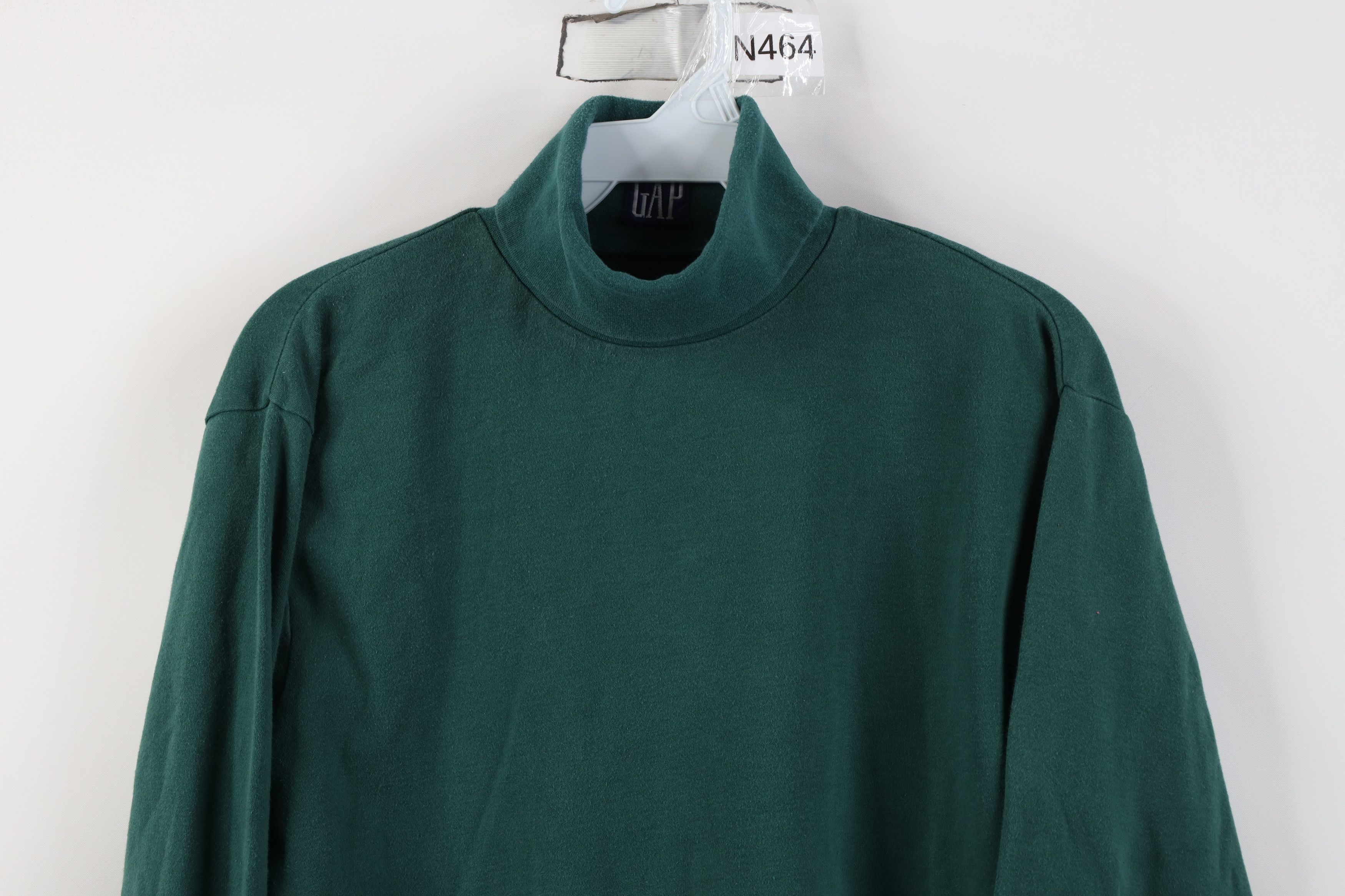 Gap Vintage 90s Gap Babydoll Turtleneck T-Shirt Hunter Green Size S / US 4 / IT 40 - 2 Thumbnail