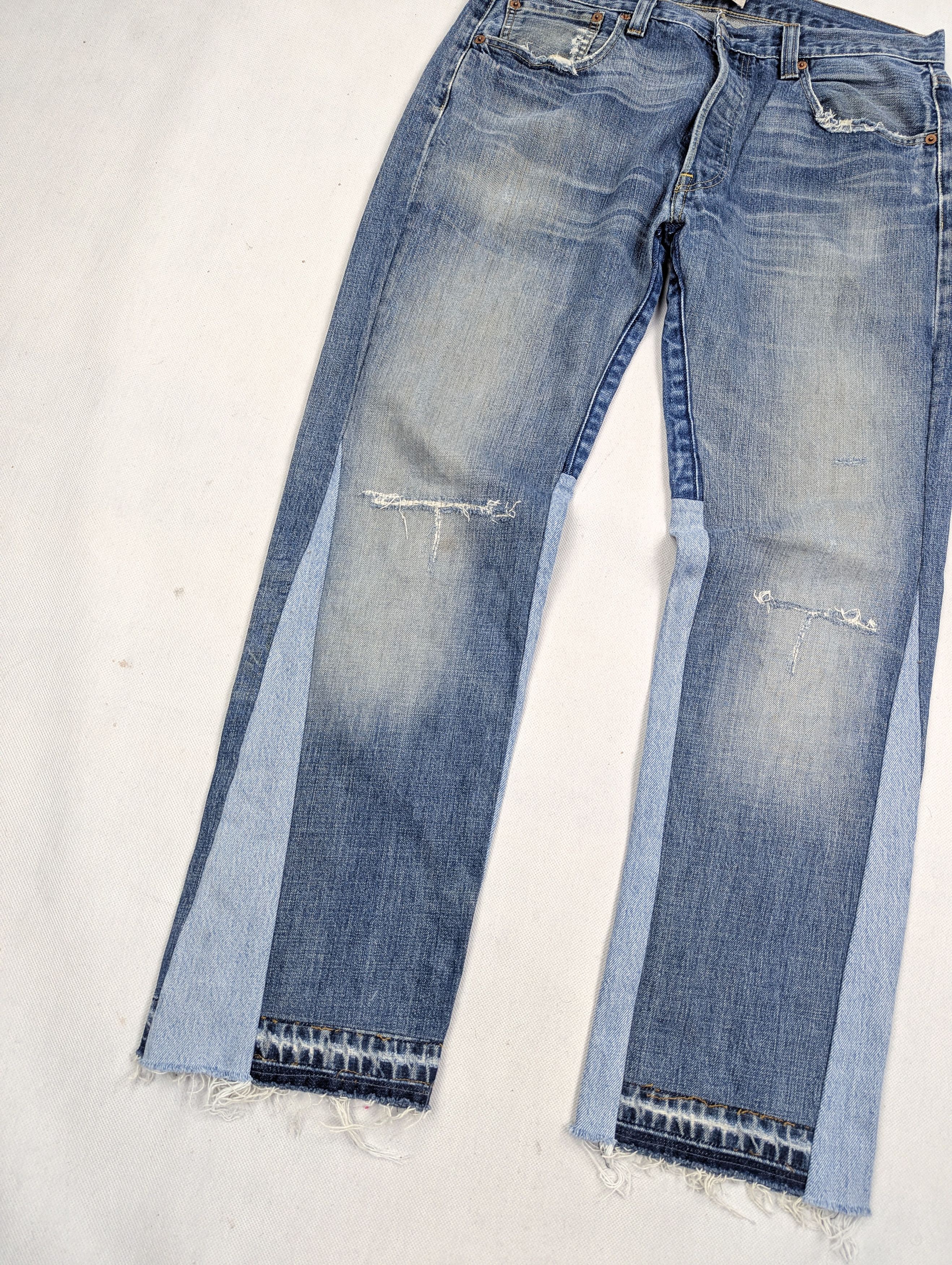 Levi's Levi's 501 patchwork denim jeans 34 Size US 34 / EU 50 - 3 Thumbnail