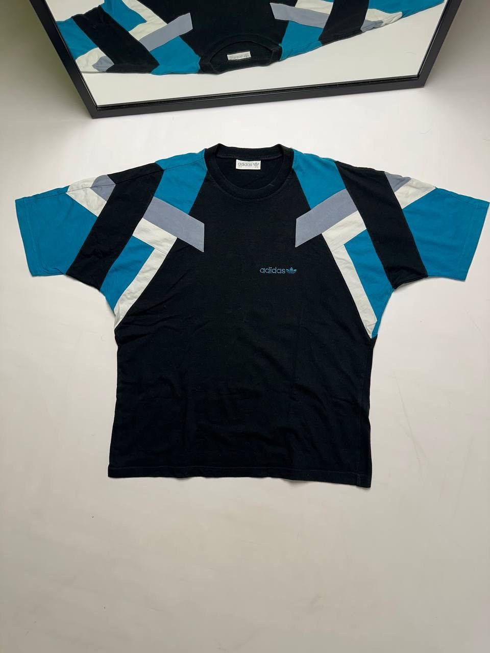 Adidas 80s Vintage Adidas Archive Equipment Style Rare T Shirt Size US S / EU 44-46 / 1 - 1 Thumbnail