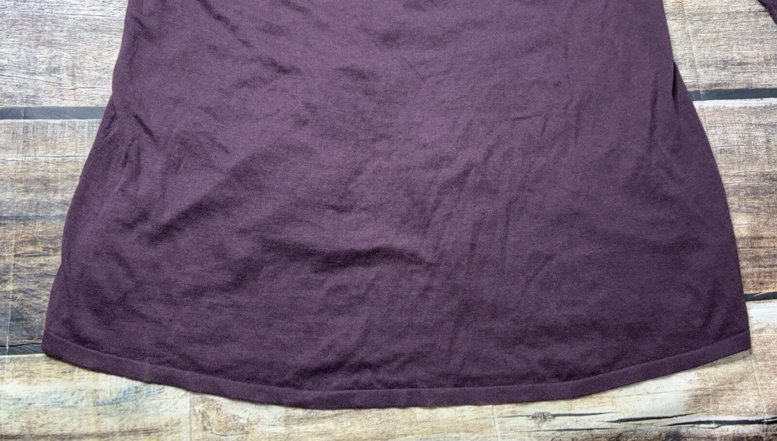 Other J Jill Cardigan Sweater Women's Large Burgundy Tunic Size L / US 10 / IT 46 - 8 Thumbnail