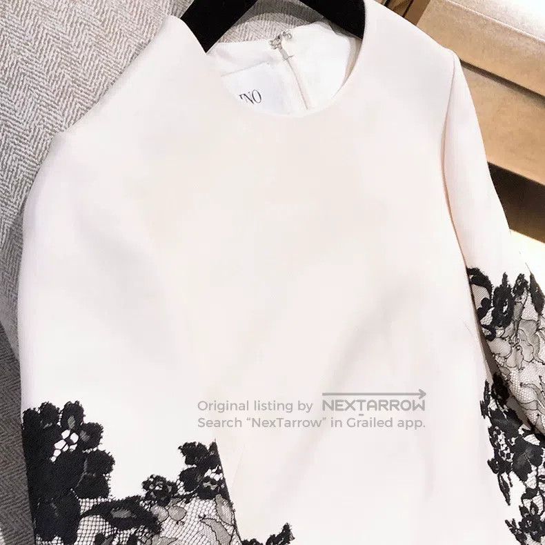 Valentino Valentino Color-blocked lace dress Size M / US 6-8 / IT 42-44 - 5 Thumbnail