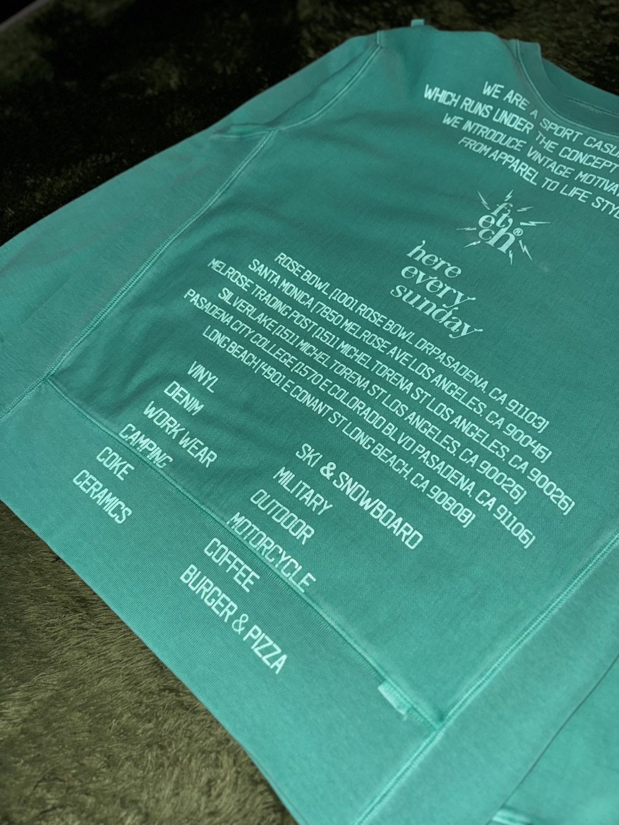 Japanese Brand [M] Fetch Sunday USA Cotton Reverse Weave Sweatshirt Size US M / EU 48-50 / 2 - 4 Thumbnail