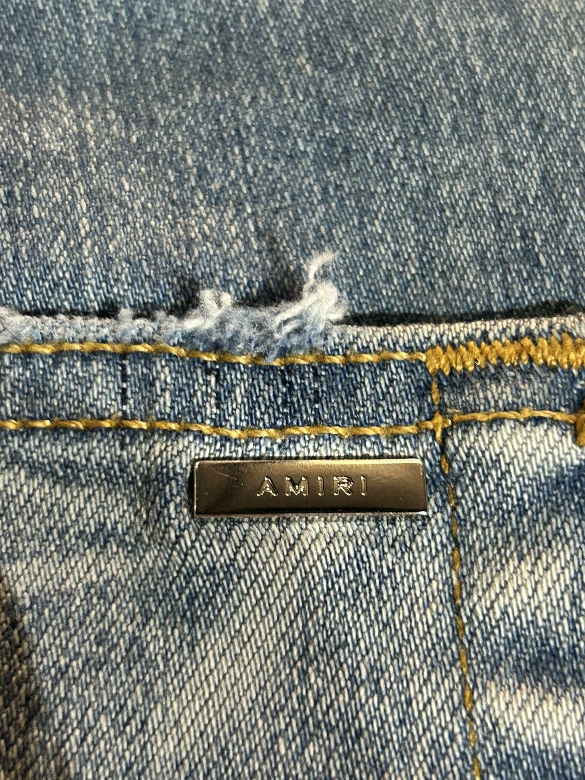 Amiri Amiri Brown Patch Jeans Size US 38 / EU 54 - 7 Thumbnail