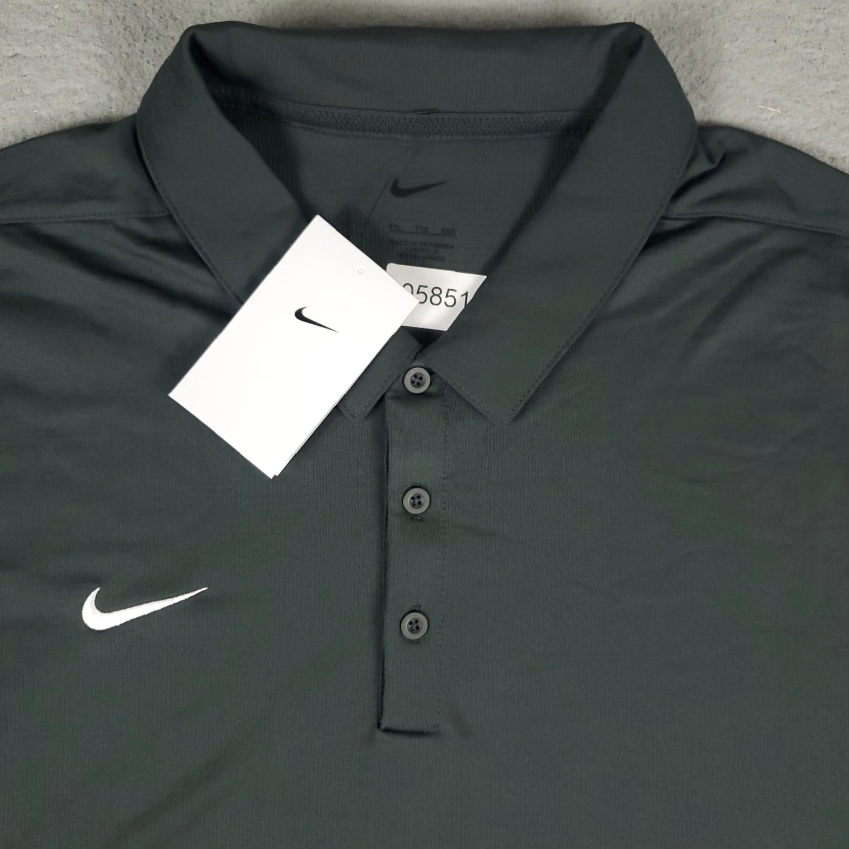 Nike Nike Shirt Mens 2XL Gray Polo Short Sleeve Swoosh Golf Casual Dri-Fit Sports Mens Size US XXL / EU 58 / 5 - 2 Thumbnail