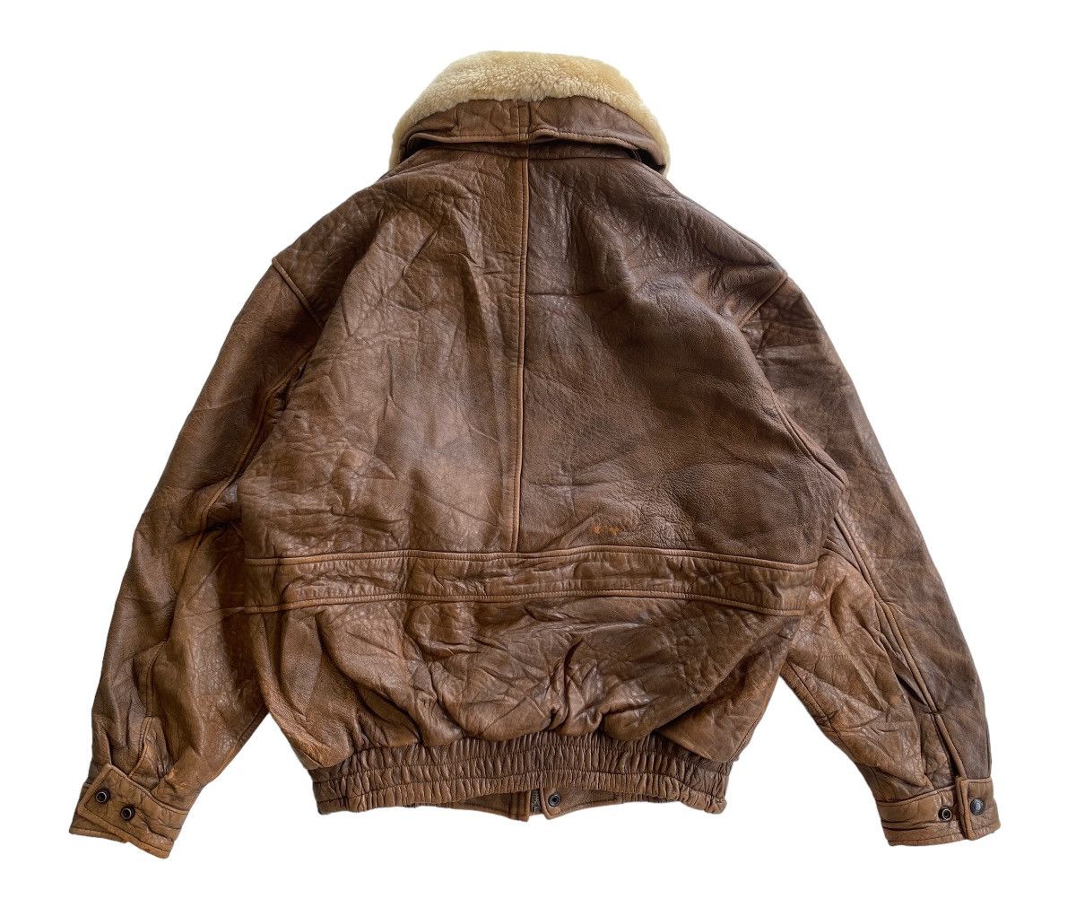Vintage Vintage Durante Leather Flight Jacket Size US L / EU 52-54 / 3 - 5 Thumbnail