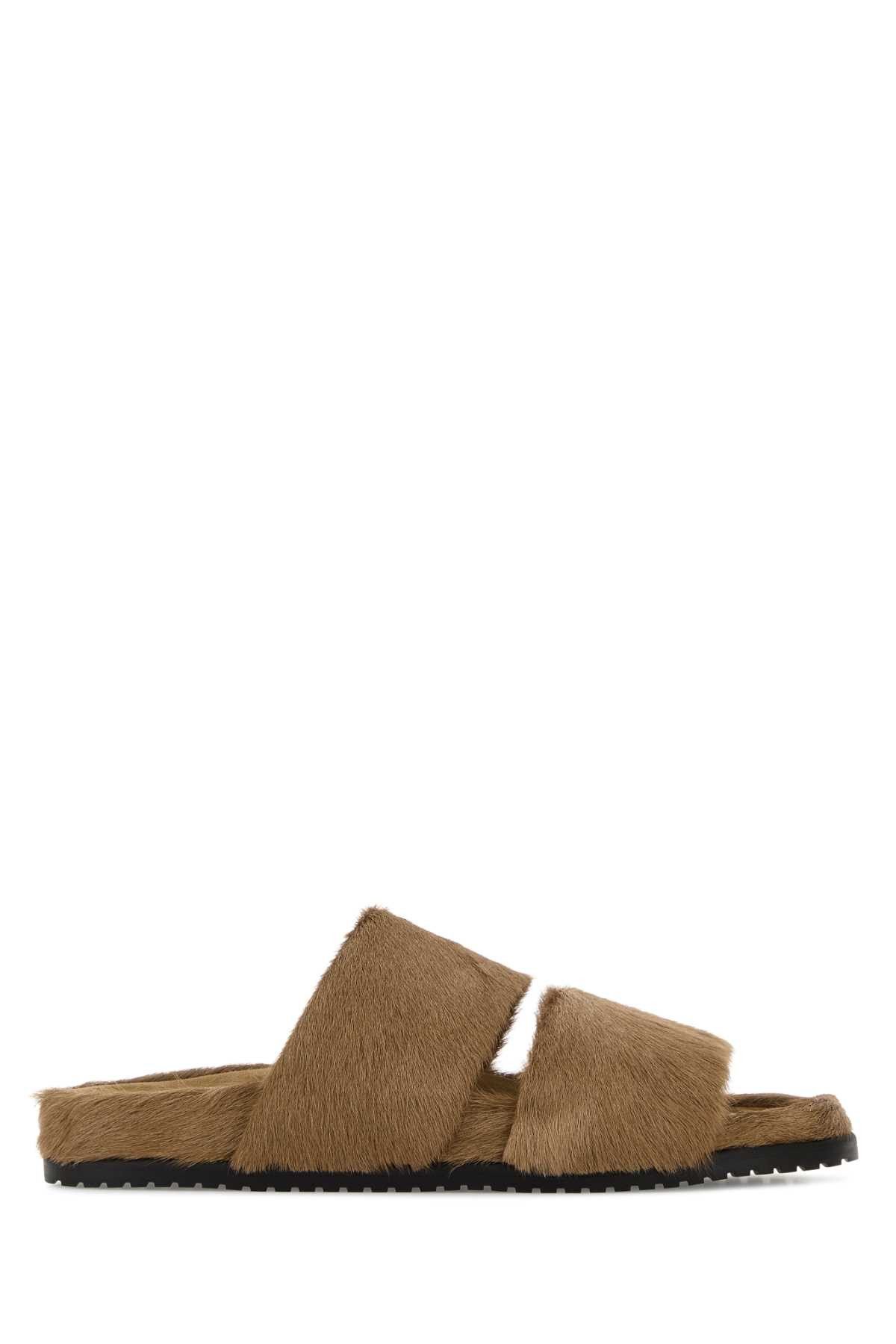Dolce & Gabbana Camel Calf Hair Dg Casual Slippers Size US 9 / EU 42 - 1 Thumbnail