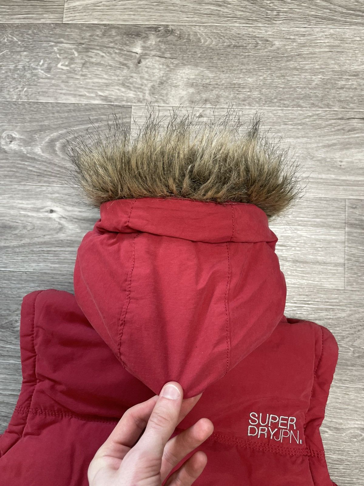 Superdry Superdry Abercrombie Fitch Type Fur Vest Japanese Y2K Size L / US 10 / IT 46 - 22 Thumbnail