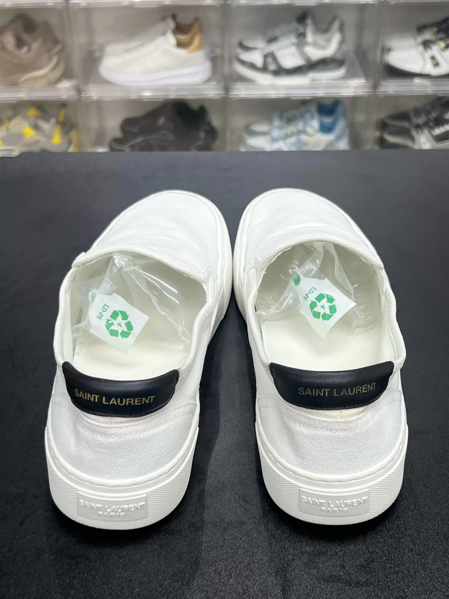 Saint Laurent Paris SLP White Low-Top Canvas Sneaker 44 Like New Size US 11 / EU 44 - 7 Thumbnail
