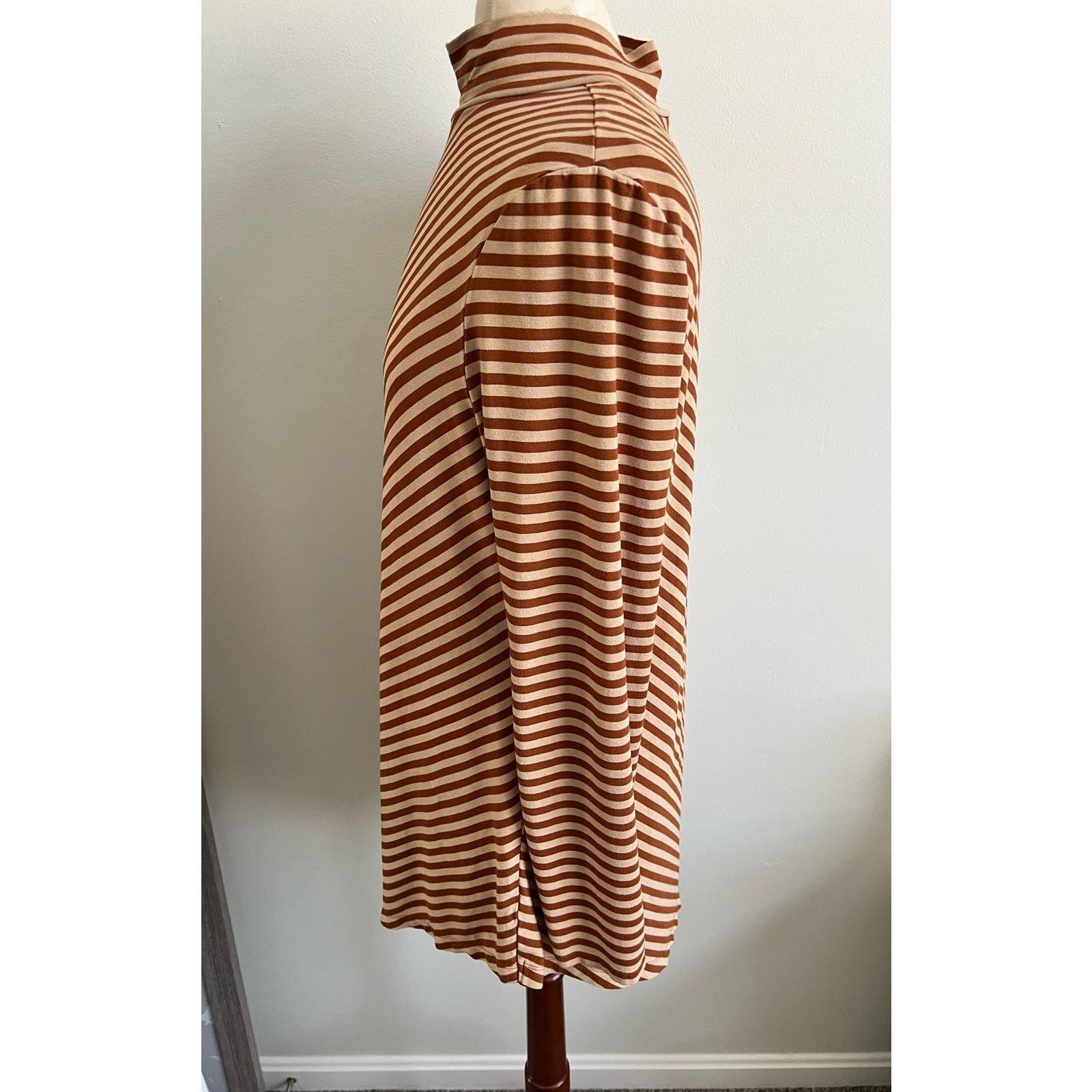 Chicos Chico’s Women's Striped Turtleneck Top Size 2 (US Large) Size L / US 10 / IT 46 - 3 Thumbnail