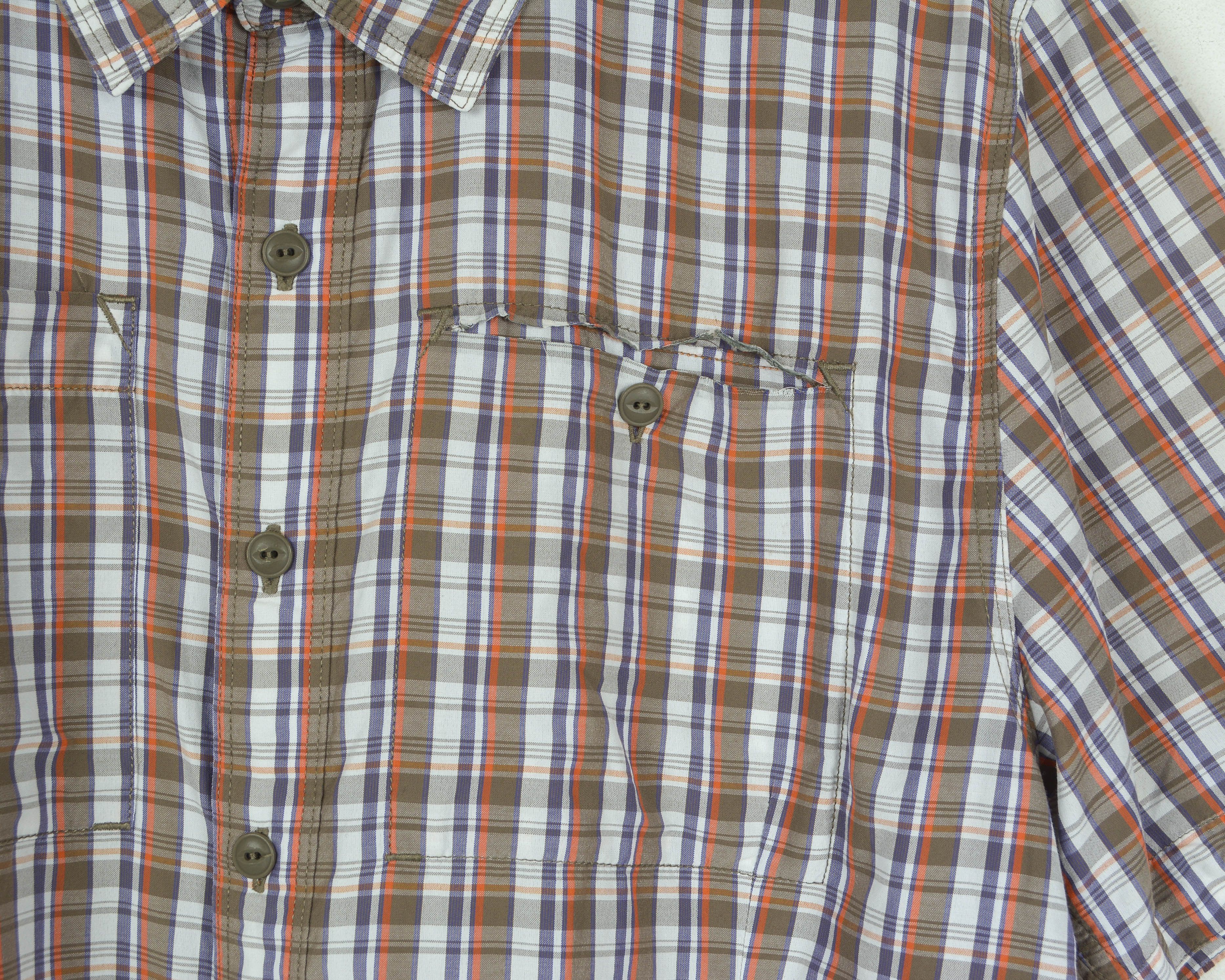 The North Face Men's M Shirt Short Sleeved Checked Button Hiking Size US M / EU 48-50 / 2 - 5 Thumbnail
