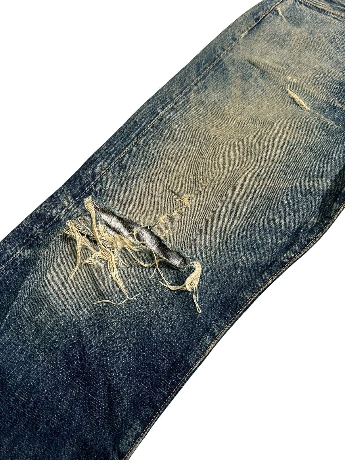 Evisu × Japanese Brand Vtg Evisu Selvedge disteressed denim☠️🎌 Size US 30 / EU 46 - 10 Thumbnail
