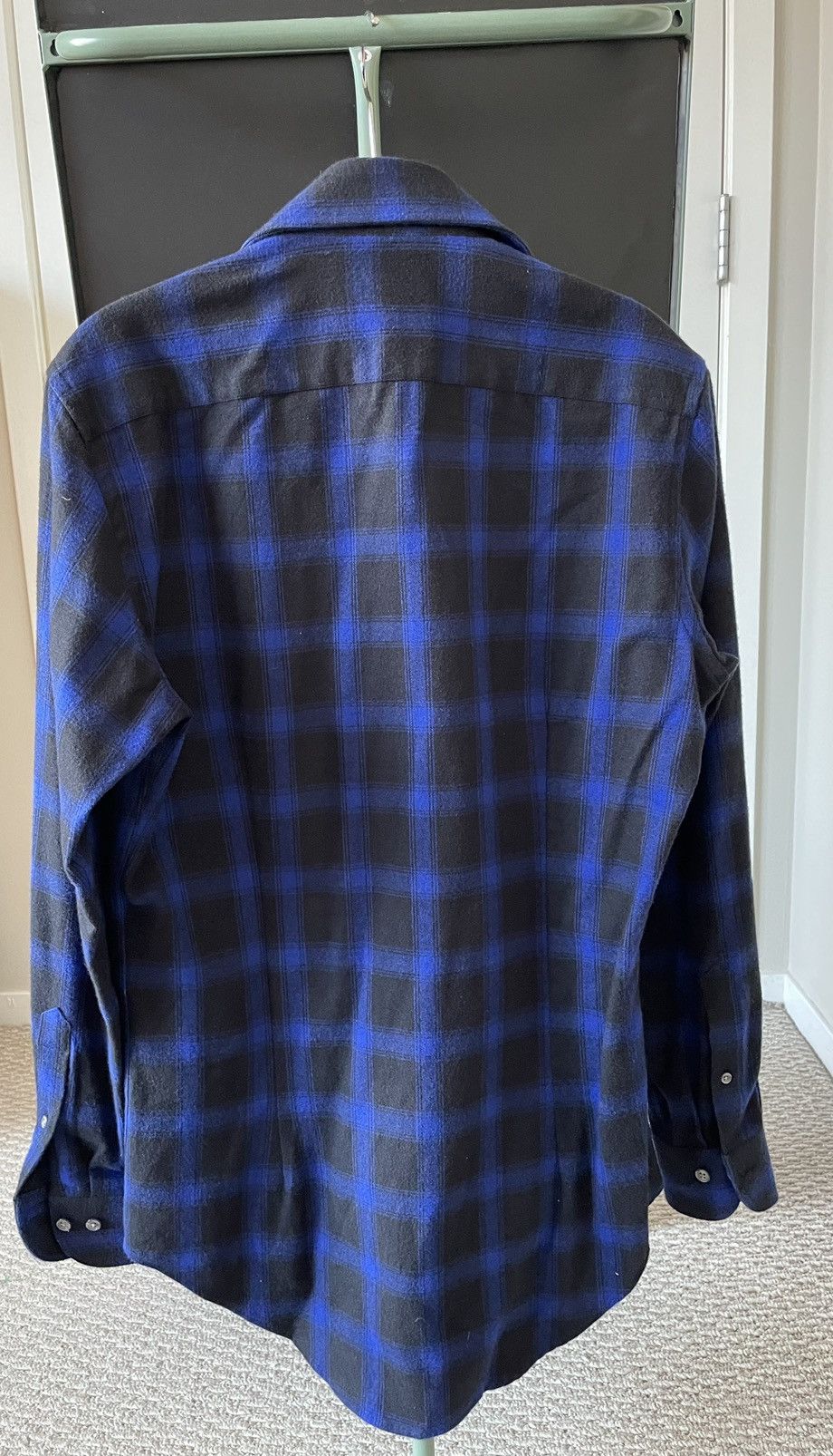 Ledbury Antonio Flannel Button Down Shirt (Size 15) Size US S / EU 44-46 / 1 - 5 Thumbnail