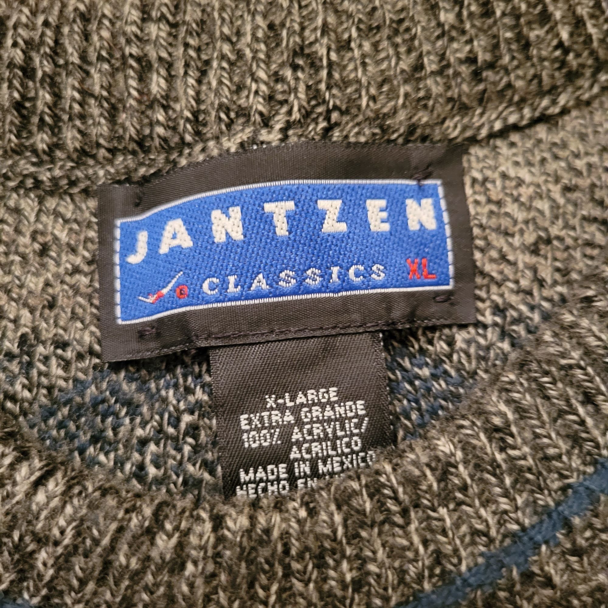 Jantzen Jantzen Classics XL Argyle Sweater Grey Diamond Pattern Gran Size US XL / EU 56 / 4 - 2 Thumbnail