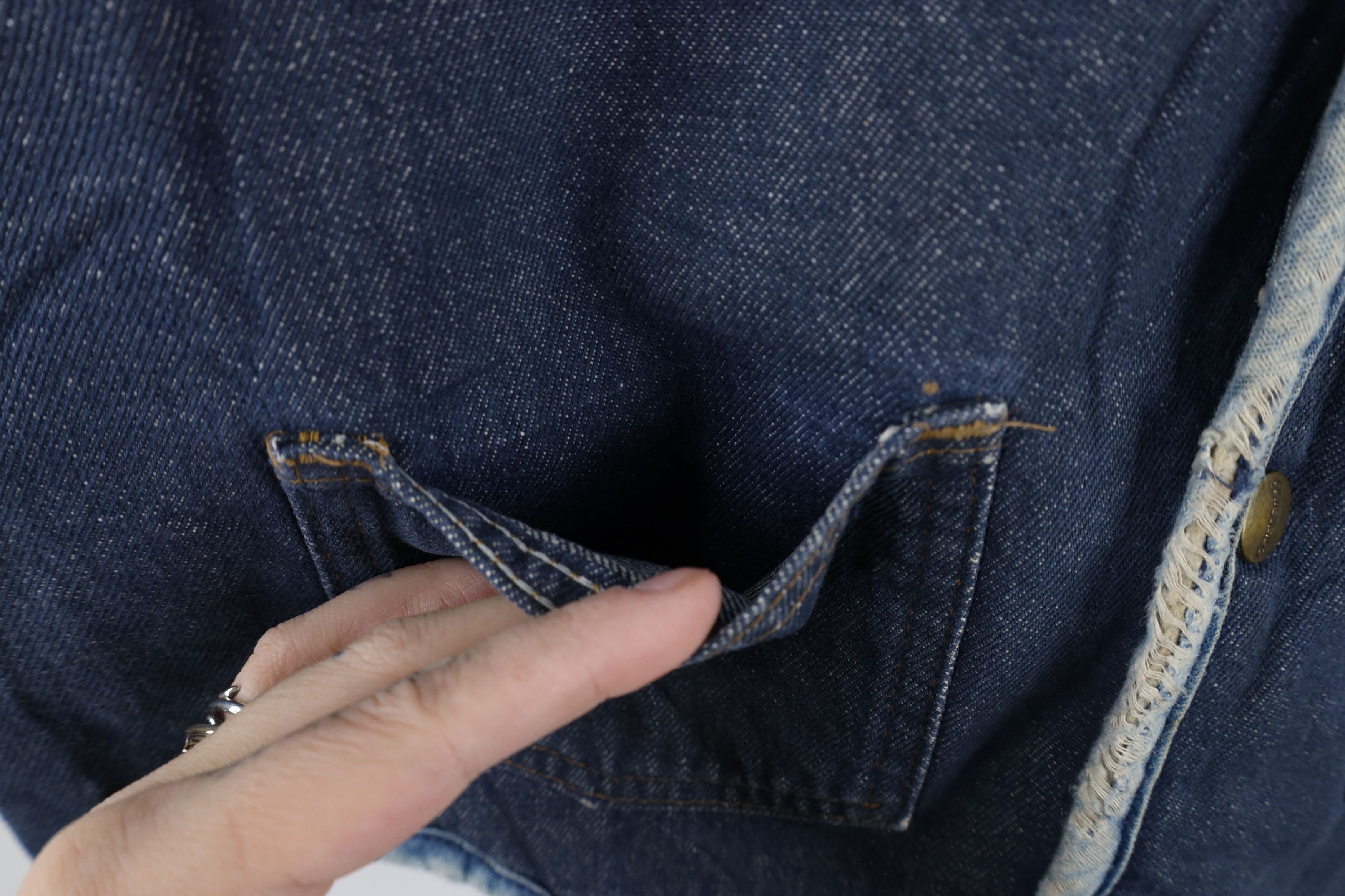 Carhartt × Vintage Vintage 80s Carhartt Deep Pile Fleece Lined Denim Vest USA Size US L / EU 52-54 / 3 - 6 Thumbnail