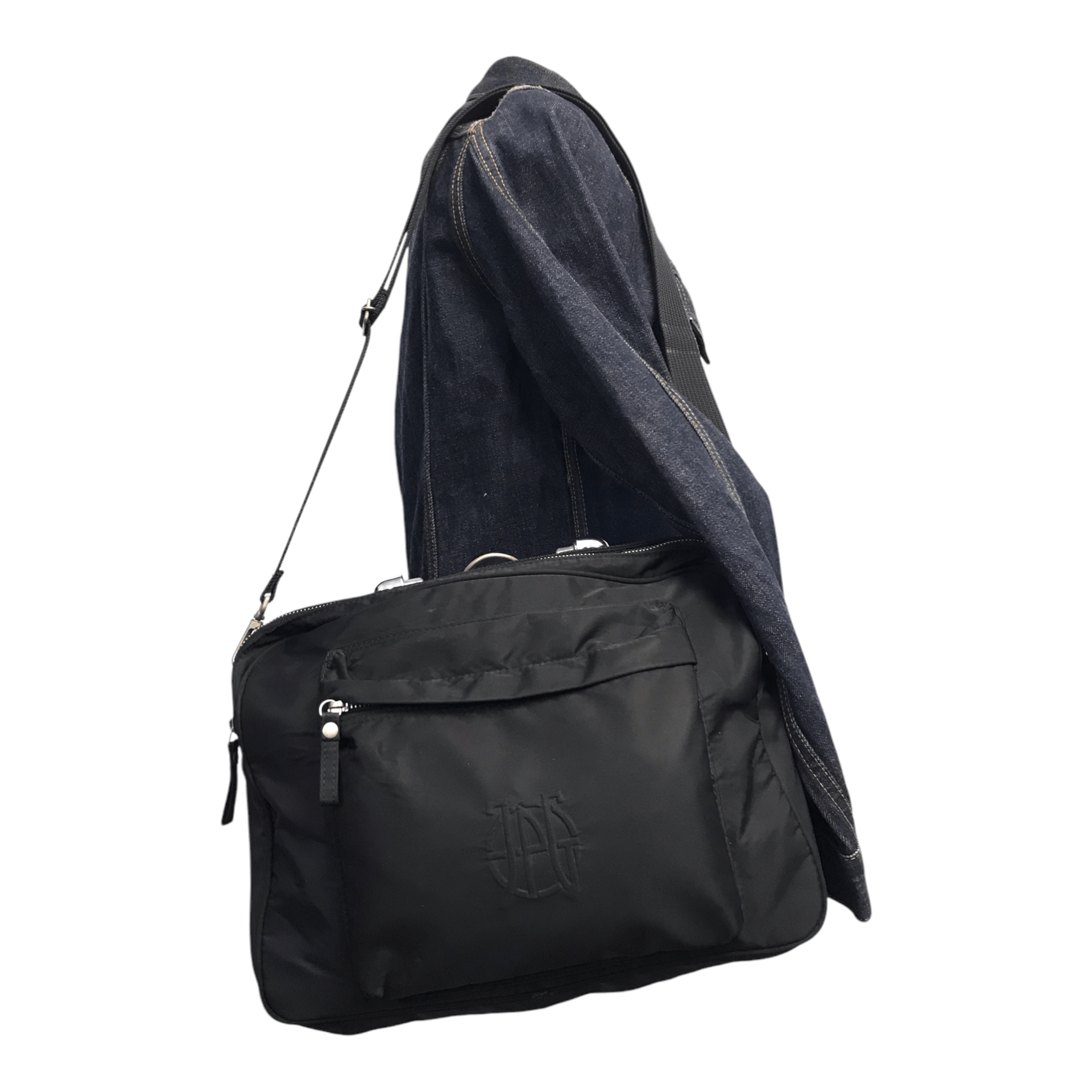 Japanese Brand × Jean Paul Gaultier JPG Jean Paul Gaultier Big Logo Sling/Bagpack Size ONE SIZE - 8 Thumbnail