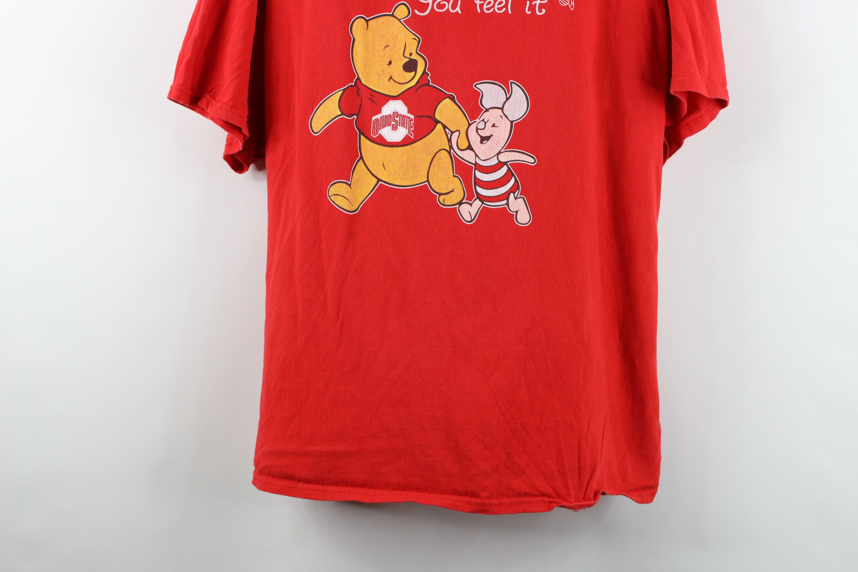 Disney Vintage 90s Disney Winnie the Pooh Ohio University T-Shirt Size 3XL / US 20-22 - 3 Thumbnail