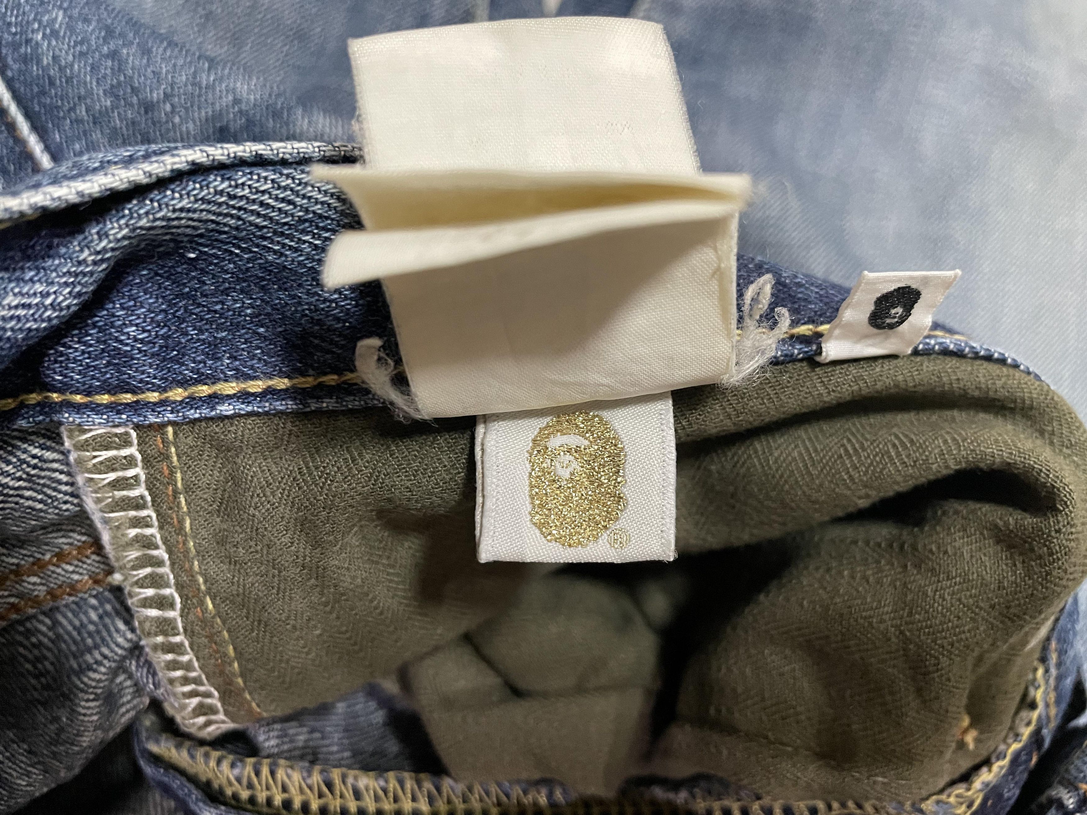 Bape Bape Tapered Jeans - Selvedge - Gold Rope Camo Patter Print Size US 32 / EU 48 - 12 Thumbnail