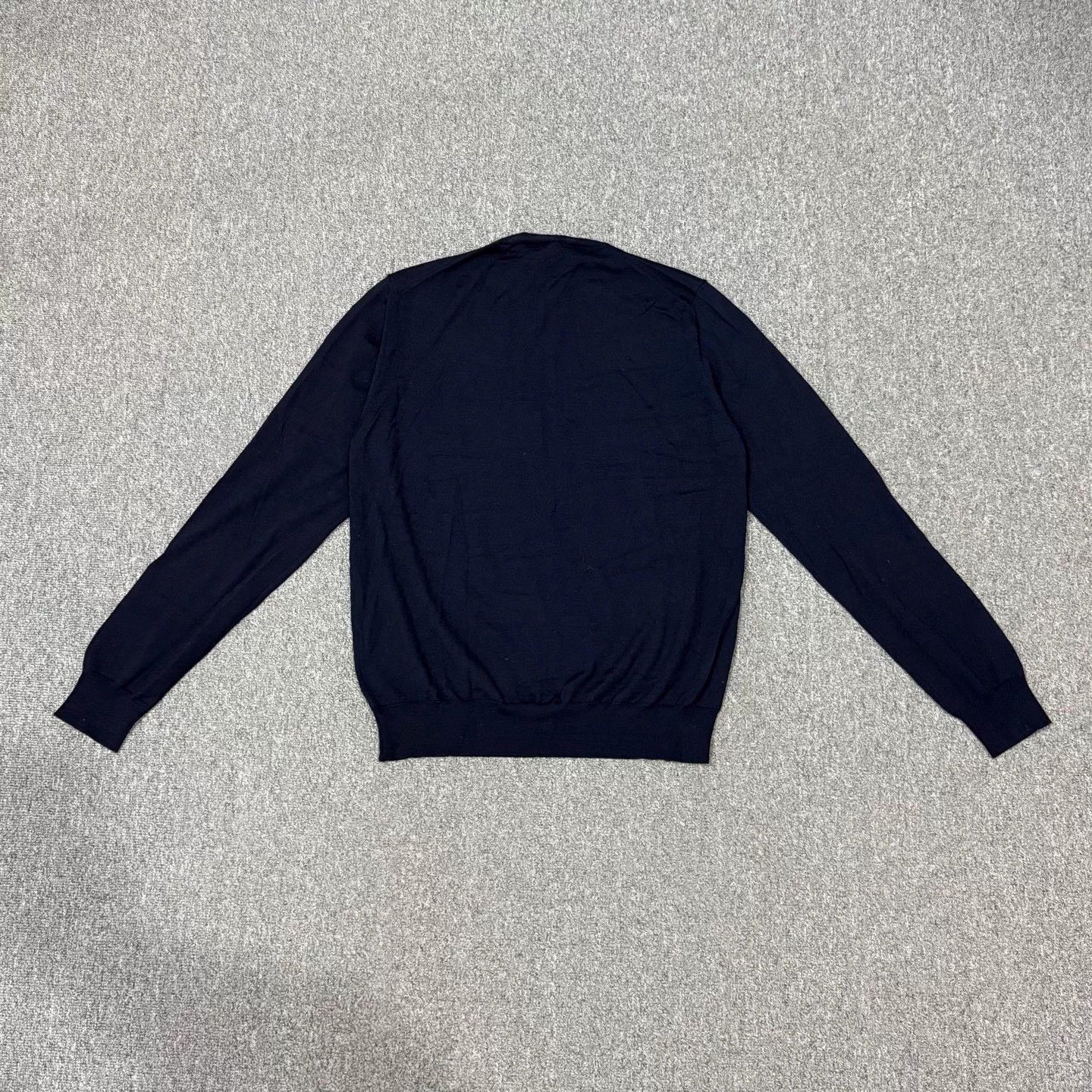 Prada Prada Navy Blue Wool Knit Sweater 48 Unused Size XL / US 12-14 / IT 48-50 - 2 Thumbnail