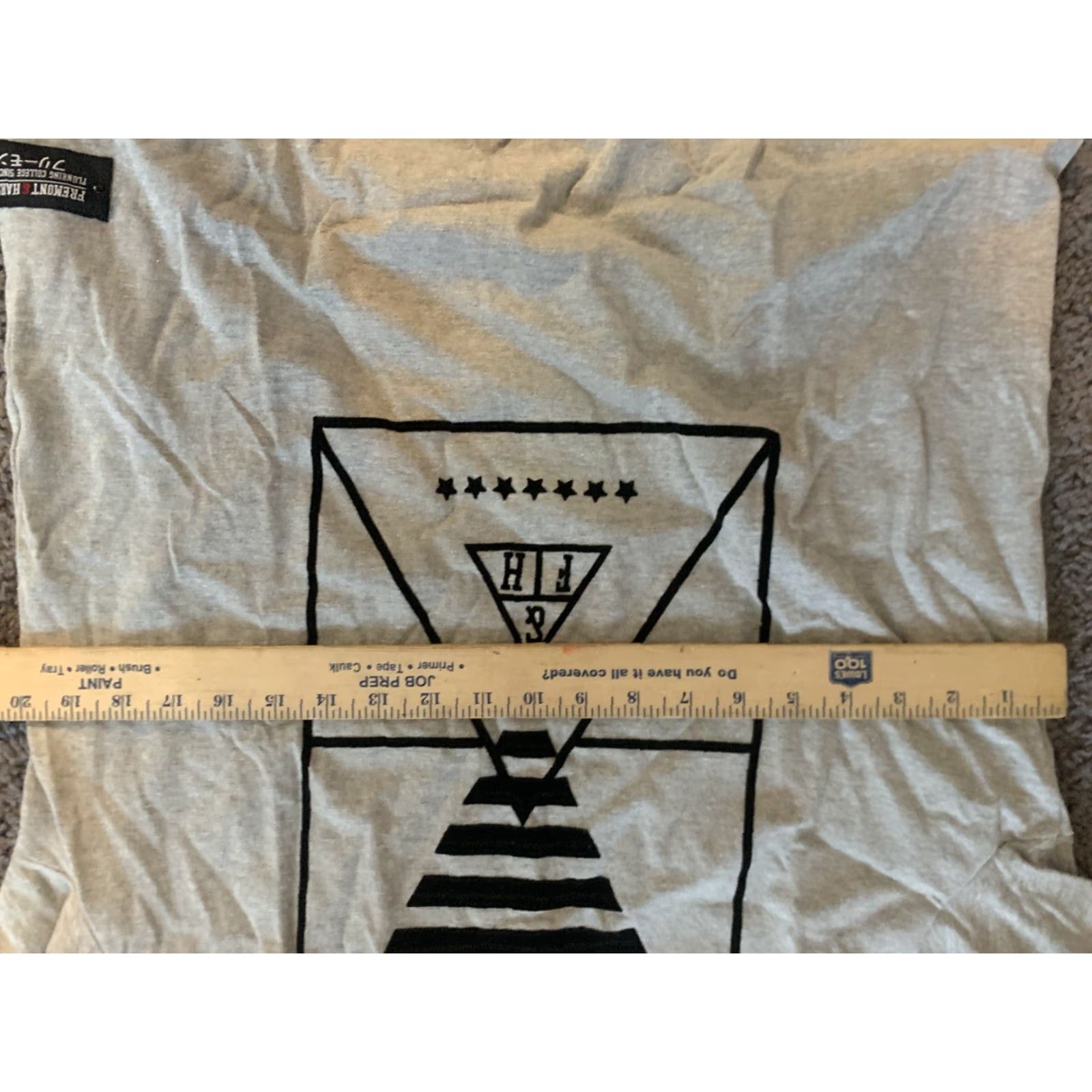 Vintage VINTAGE Fremont & Harris Shirt Mens L Gray w/ Black 1982 College Logo Pocket Crew Neck Short Sleeve T-Shirt Size US L / EU 52-54 / 3 - 5 Thumbnail