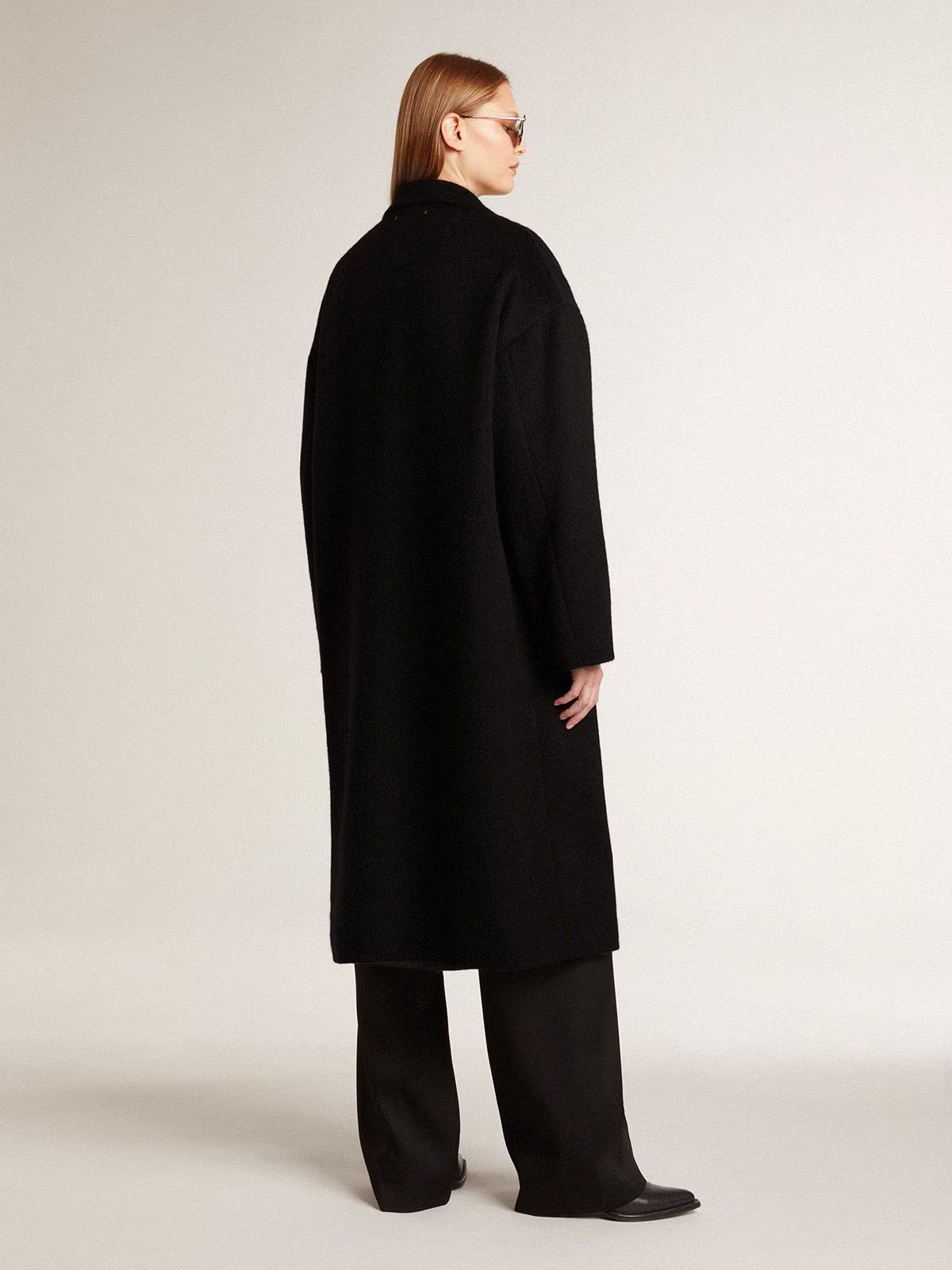 Golden Goose Golden Goose Single-Breasted Black Cocoon Coat Size S / US 4 / IT 40 - 13 Thumbnail