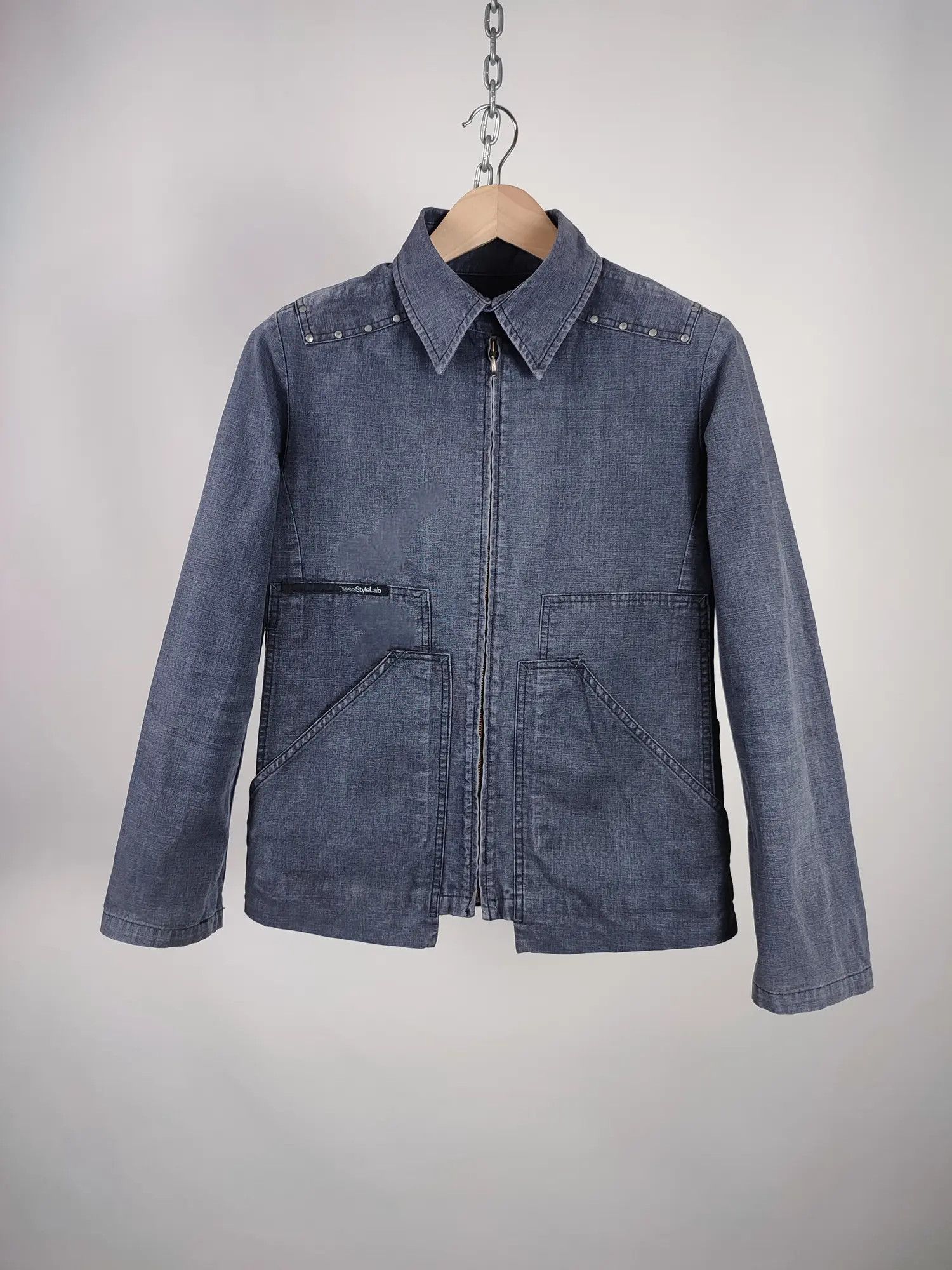 Diesel Vintage Diesel Multi Pocket Denim Jacket Size US S / EU 44-46 / 1 - 2 Thumbnail