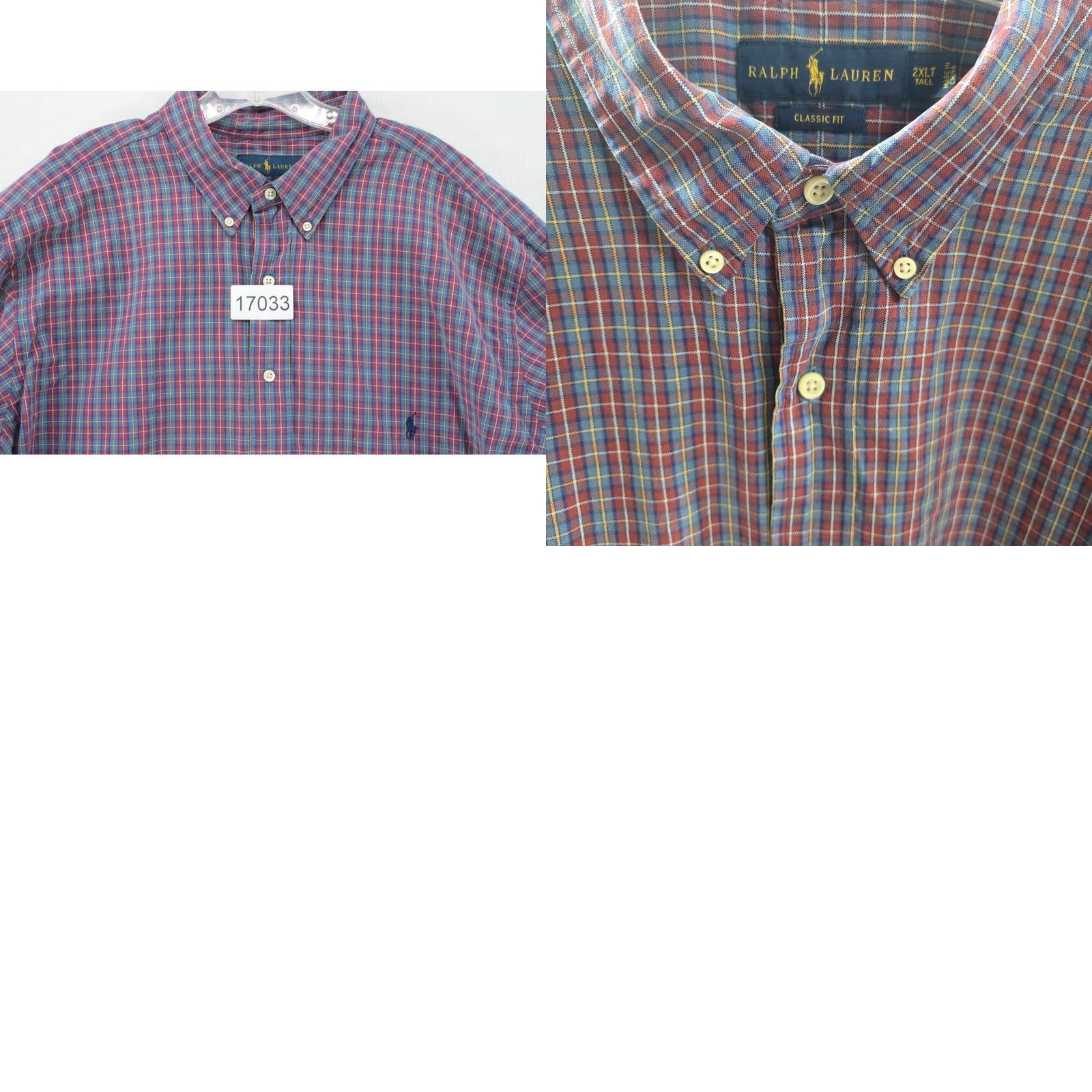 Ralph Lauren Ralph Lauren Shirt Mens 2XLT Multicolor Plaid Long Sleeve Button-Down Casual Size US XXL / EU 58 / 5 - 8 Thumbnail