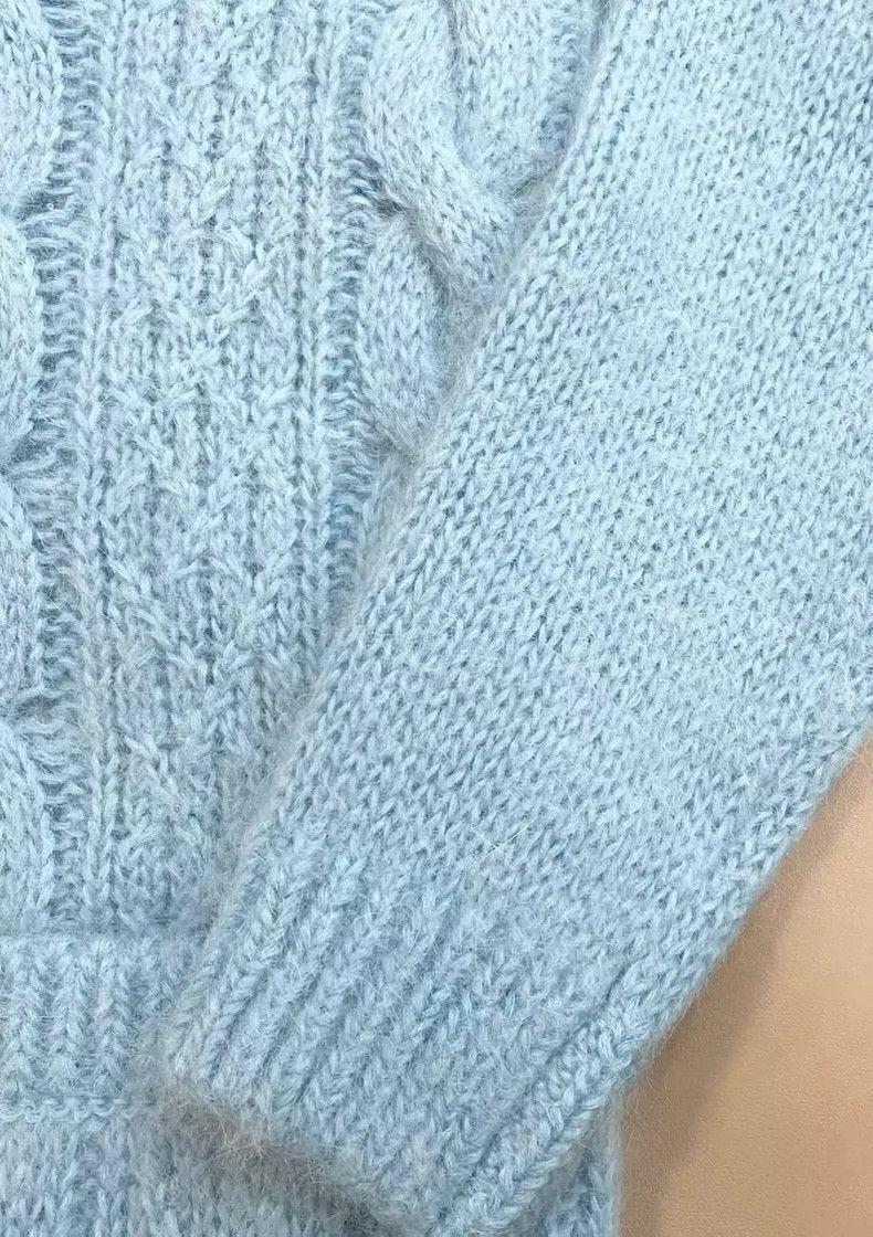 Gucci Gucci Blue horsehair knitted cardigan sweater 2501-Nextarro Size US L / EU 52-54 / 3 - 5 Thumbnail