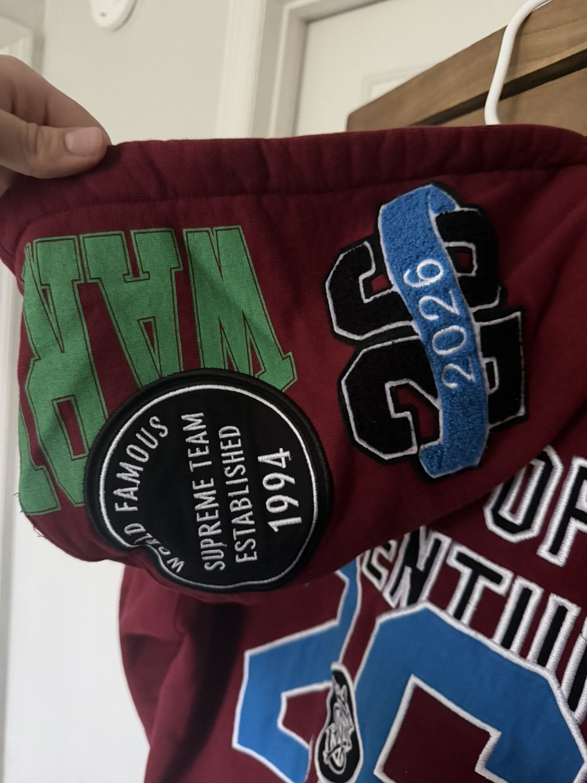 Supreme Warriors Appliqué Zip Up Hooded Sweatshirt Size US M / EU 48-50 / 2 - 7 Thumbnail
