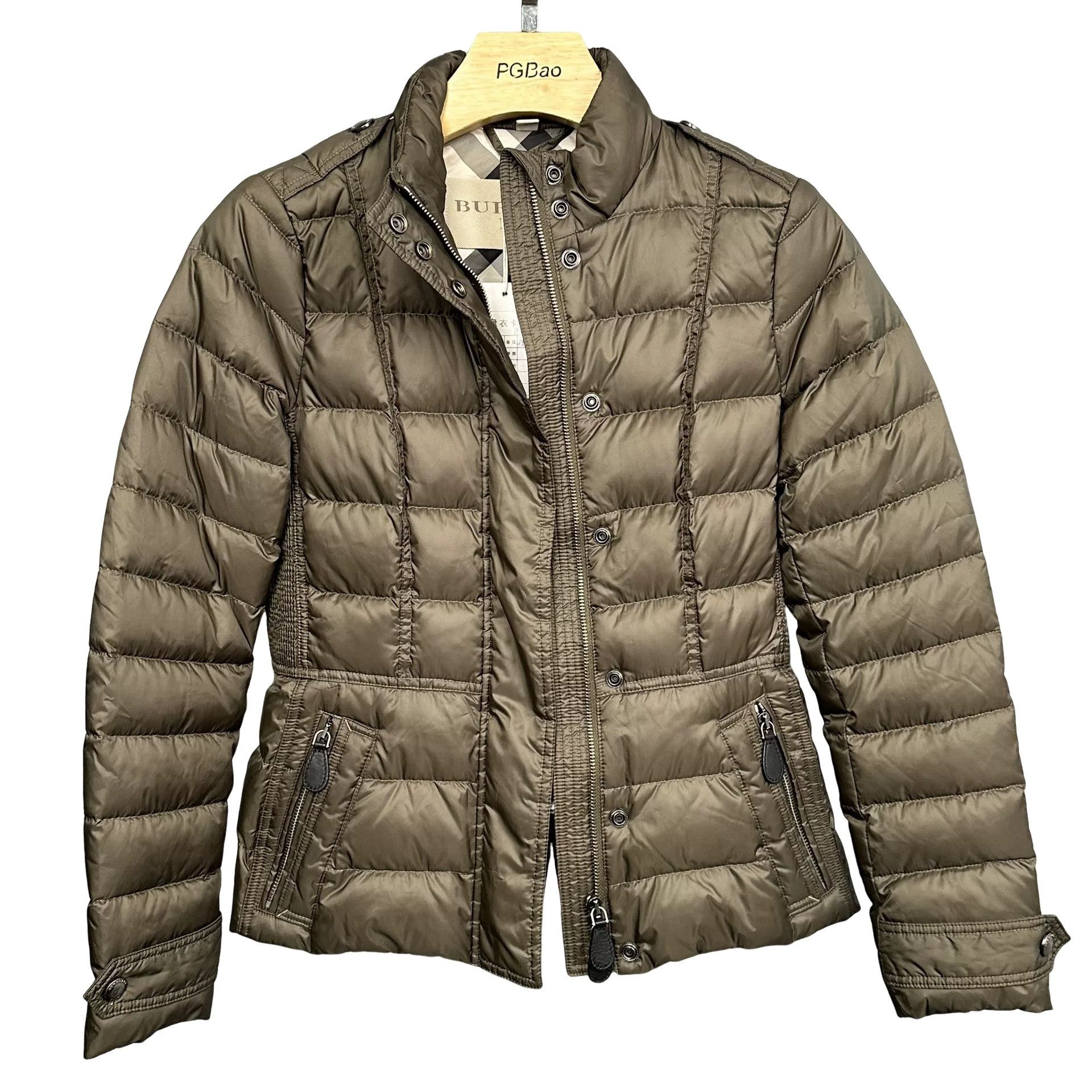 Burberry Burberry Brit Brown Down Jacket S Size S / US 4 / IT 40 - 1 Thumbnail