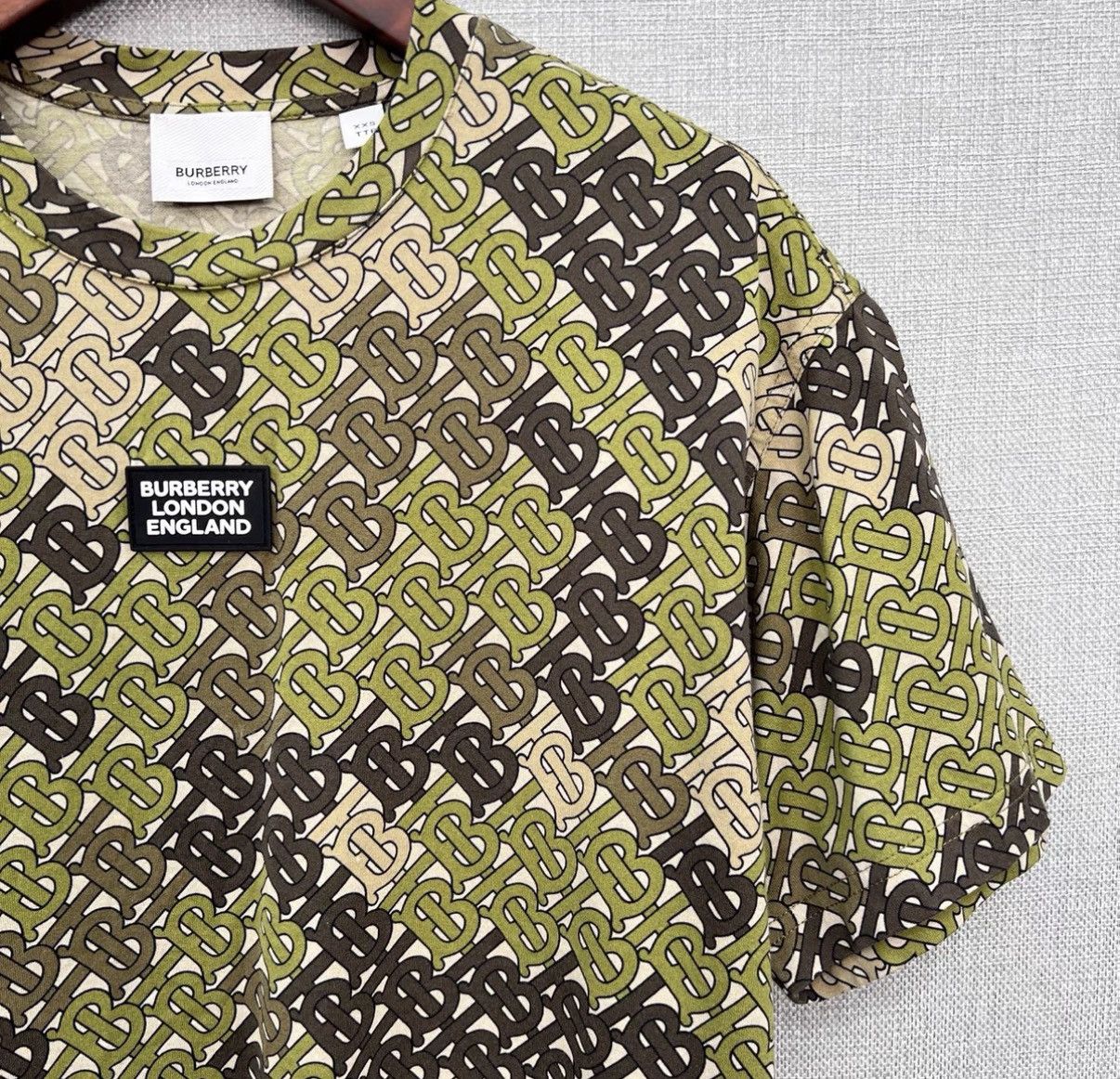 Burberry Burberry TB Monogram All-Over Print Short Sleeve T-Shirt Size US XXS / EU 40 - 3 Thumbnail