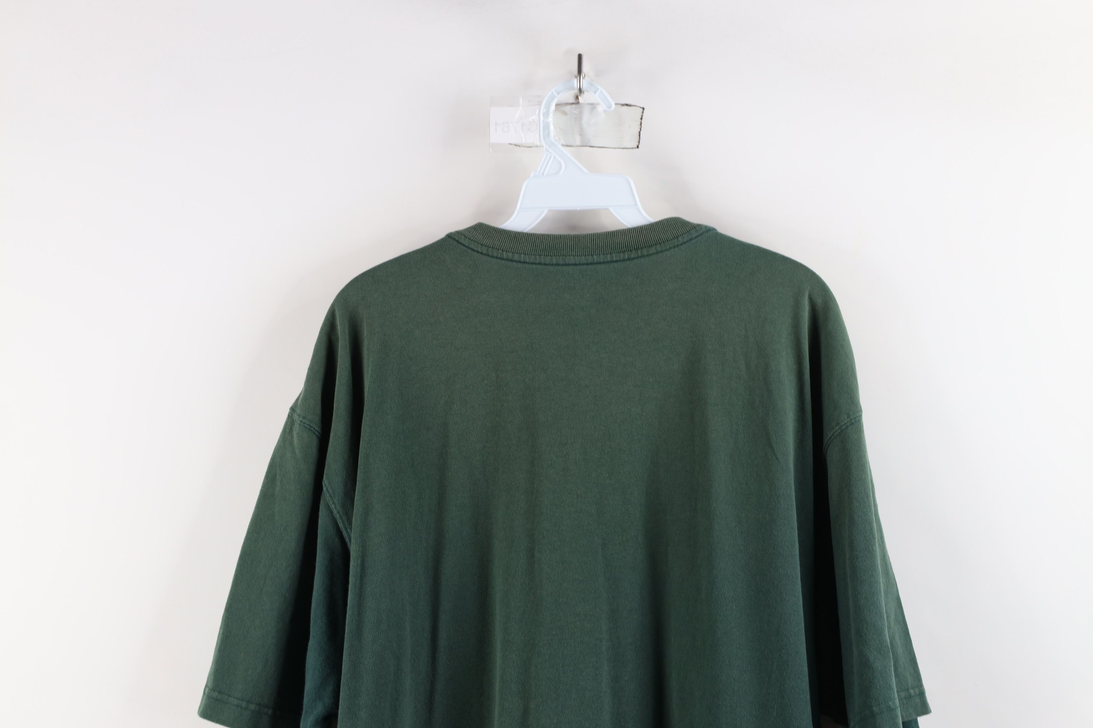 Carhartt × Vintage Vintage Y2K Carhartt Sun Faded Henley T-Shirt Green Cotton Size US L / EU 52-54 / 3 - 12 Thumbnail