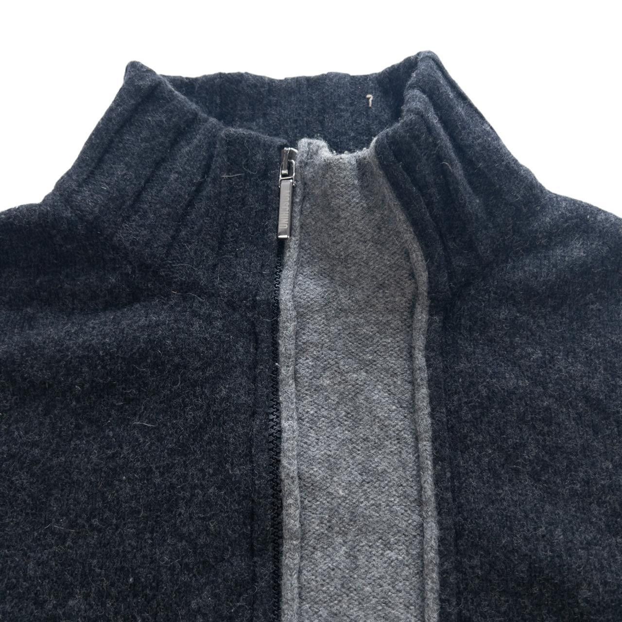Moschino Vintage Moschino Jeans Knit Zip Up Jumper Size L Size US L / EU 52-54 / 3 - 4 Thumbnail