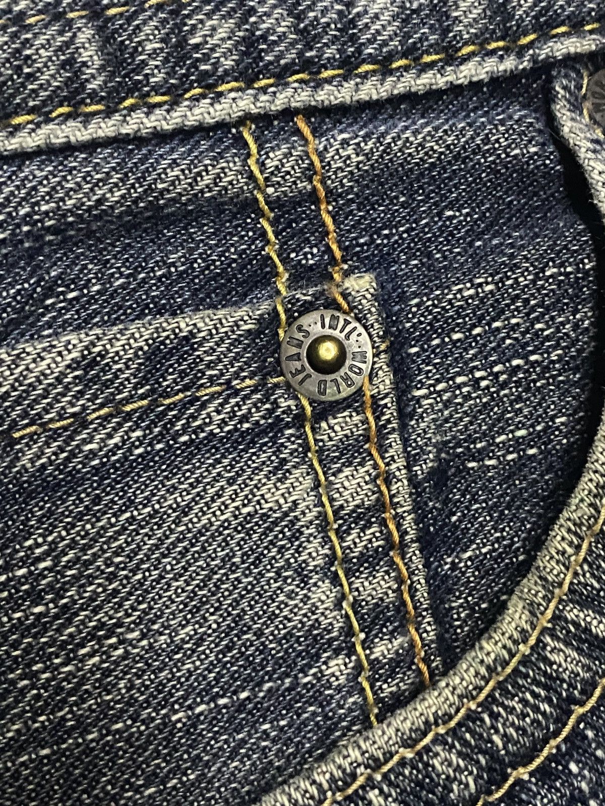 Japanese Brand Vintage Japanese Brand GL Heart Faded Wash Distressed Jeans Size US 34 / EU 50 - 6 Thumbnail