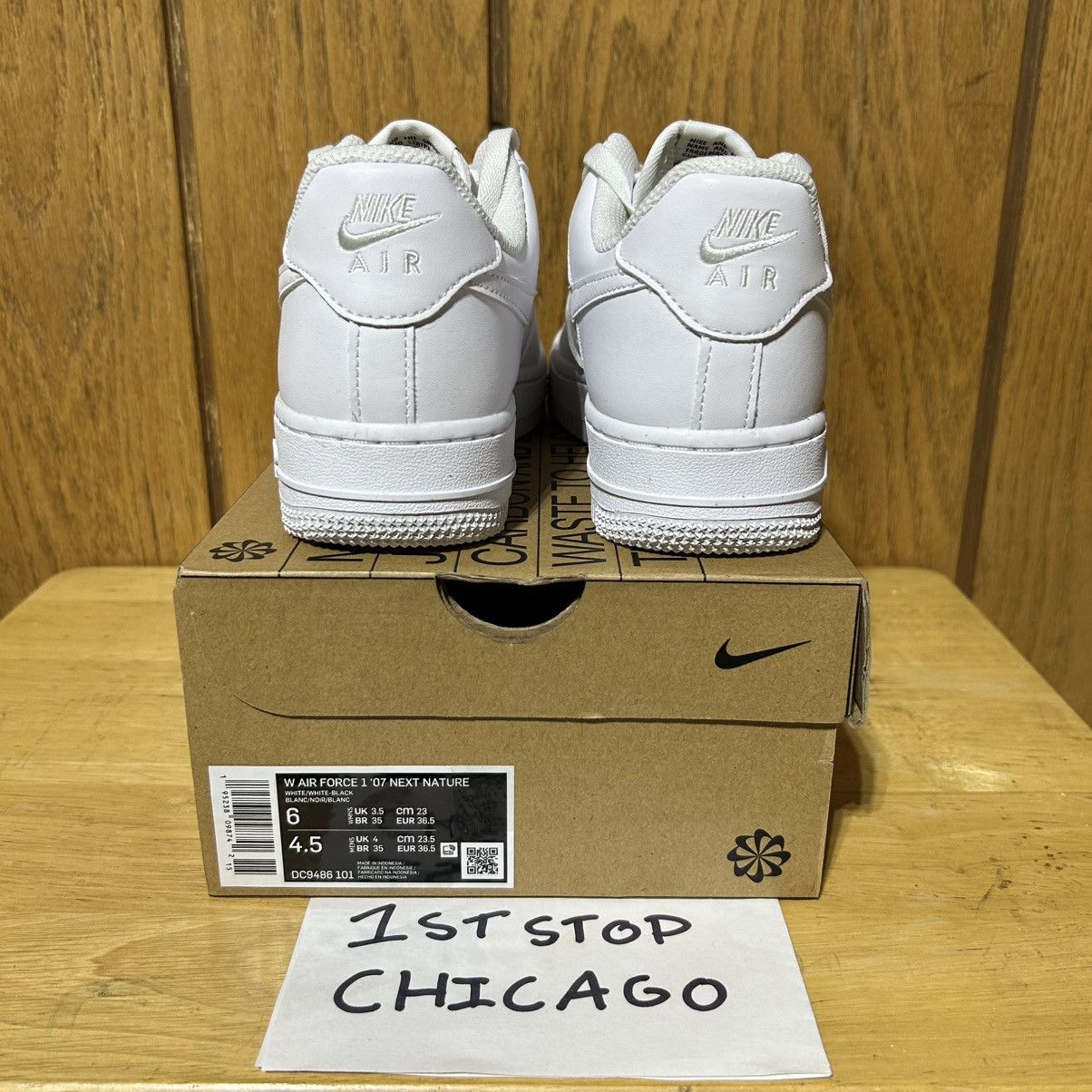 Nike Nike Air Force 1 Low Next Nature White Grey DC9486-101 6 NEW Size US 6 / IT 36 - 4 Thumbnail