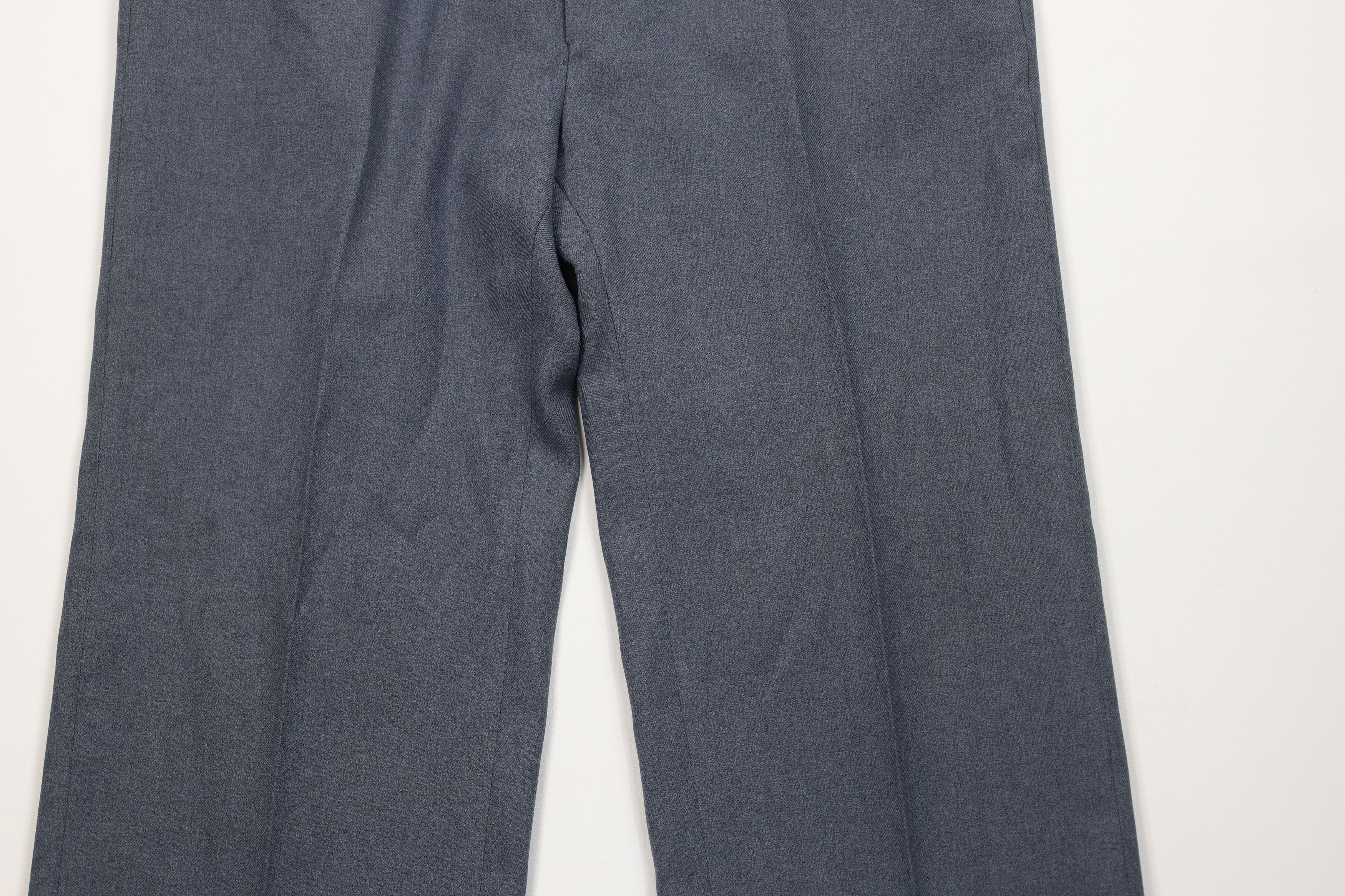 Vintage Vintage 70s Streetwear Knit Bell Bottoms Pants Blue USA Size US 36 / EU 52 - 3 Thumbnail