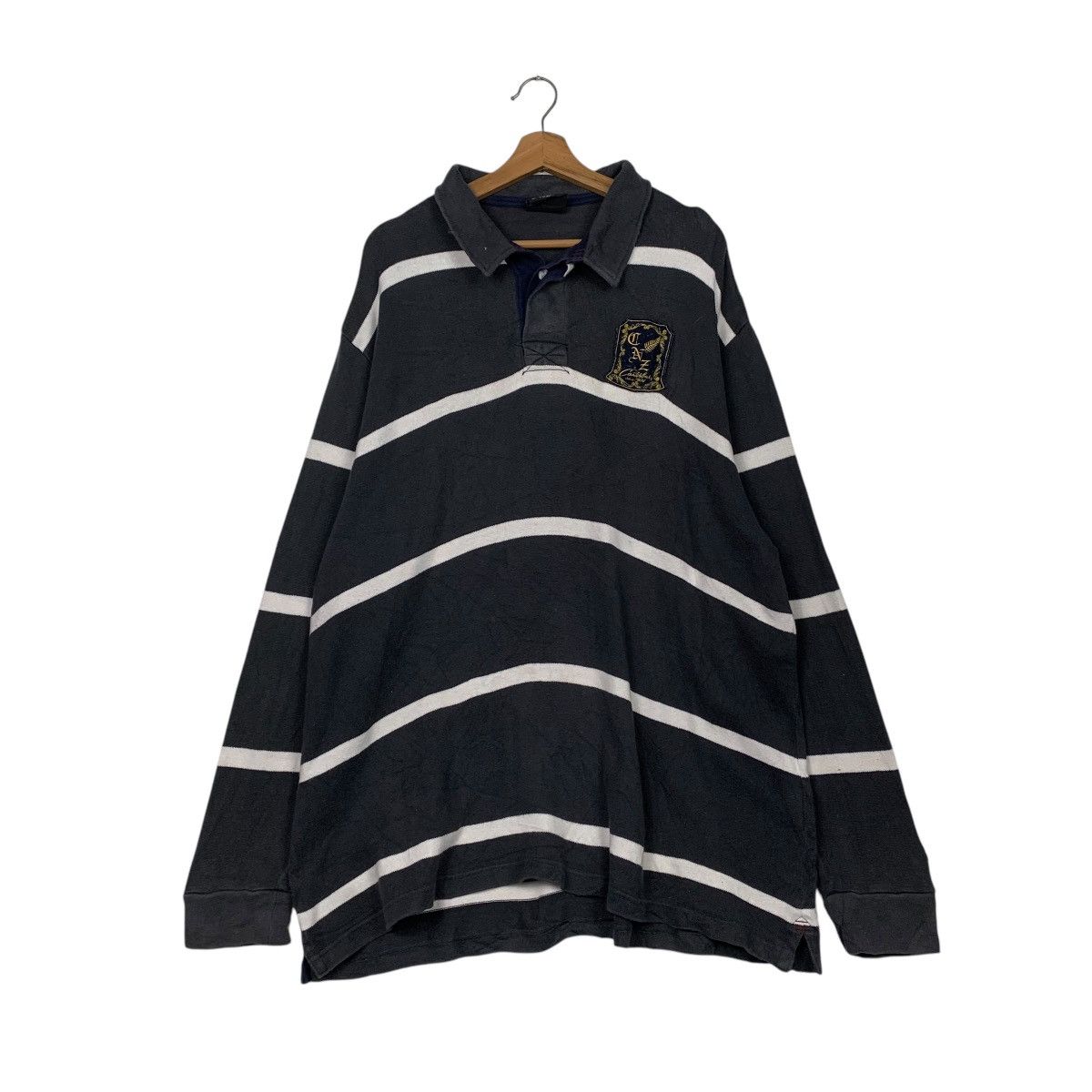 Canterbury of New Zealand Vintage Canterbury Of New Zealand Stripe Polo Rugby Sweater Size US XL / EU 56 / 4 - 1 Thumbnail