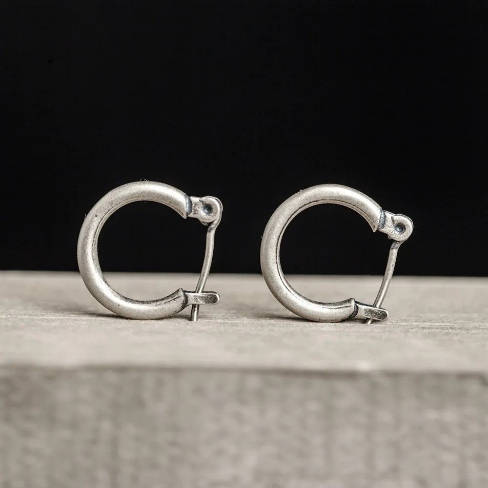 Jewelry Circle Hoop Earrings 925 Sterling Silver Ear Jewelry Gift Size ONE SIZE - 10 Thumbnail