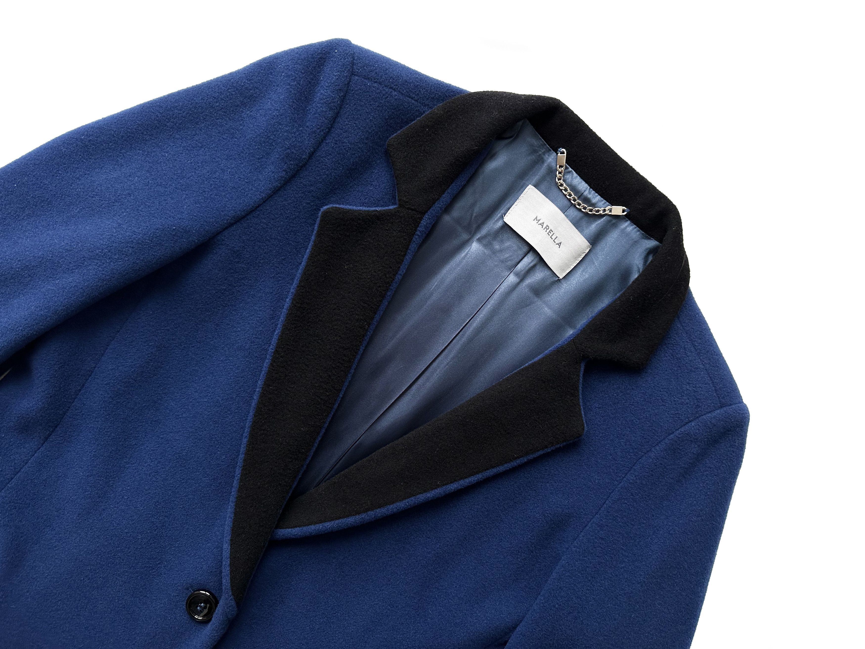 Marella Marella ultramarine wmn's cashmere coat Size M / US 6-8 / IT 42-44 - 3 Thumbnail