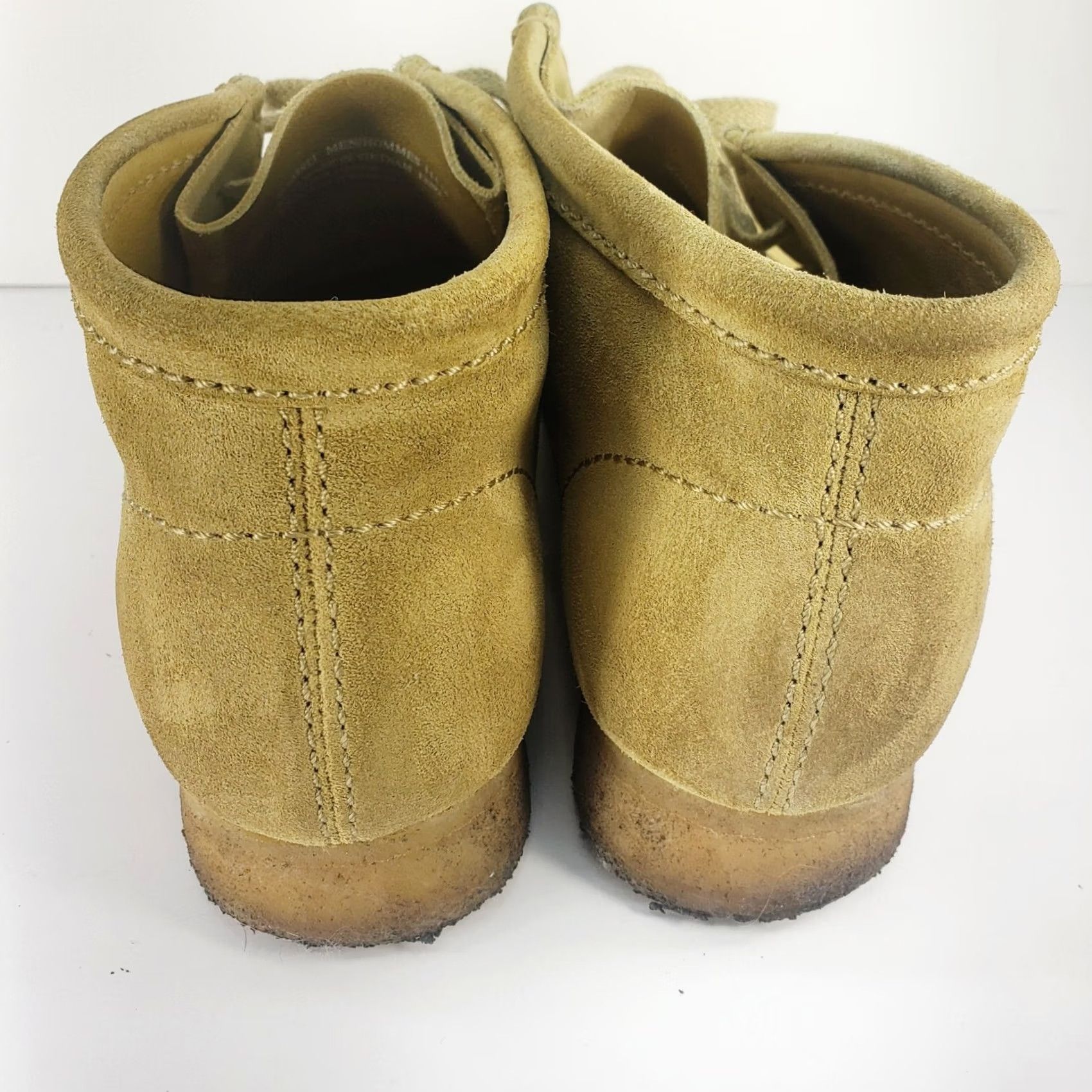 Clarks Clarks Originals Men's 11.5M Tan Leather Suede Chukka Desert Boots Casual, Travel, Workwear - Comfort, Crepe Soles, Leather Insole - Vintage No Size US 12 / EU 45 - 6 Thumbnail