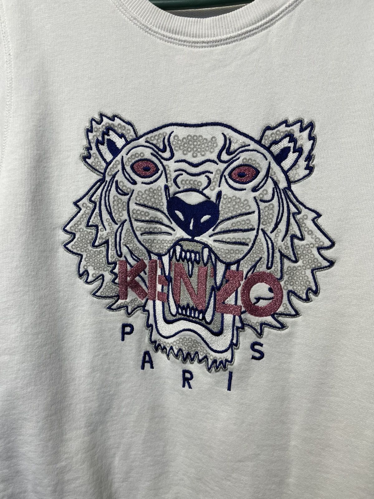 Kenzo Kenzo Paris Crewneck Womens Sweatshirt Big Embroidered Logo Size S / US 4 / IT 40 - 2 Thumbnail