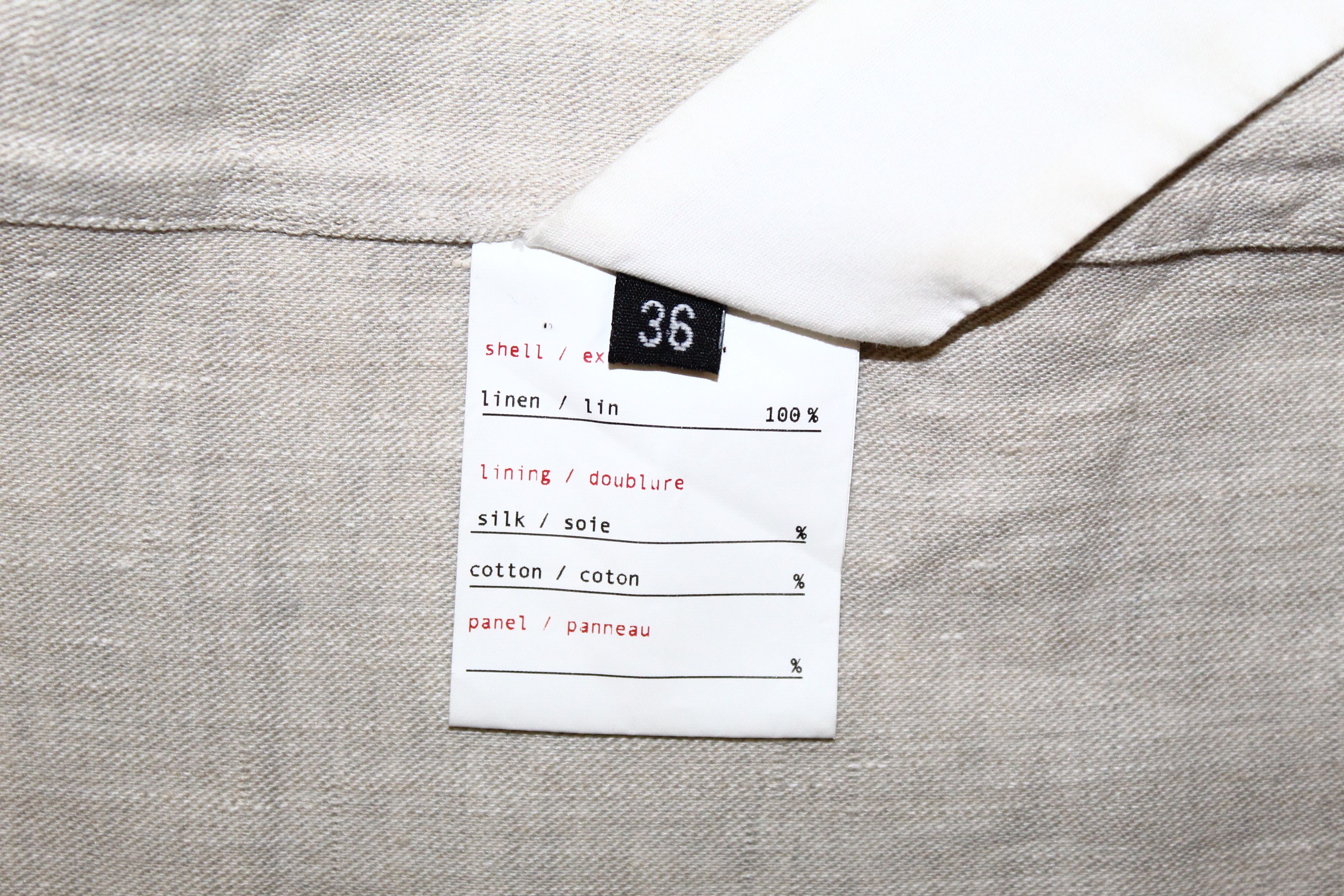 Casey Vidalenc Casey Vidalenc Linen Solid Grey Slim Fit Layered Blazer Size US S / EU 44-46 / 1 - 8 Thumbnail