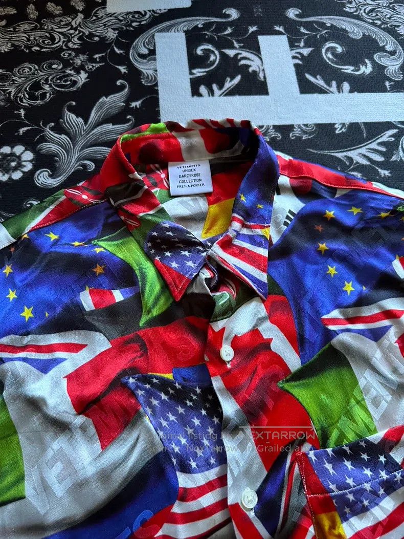 Vetements VETEMENTS Flag Imprint Bulletproof Shirt Size US S / EU 44-46 / 1 - 2 Thumbnail