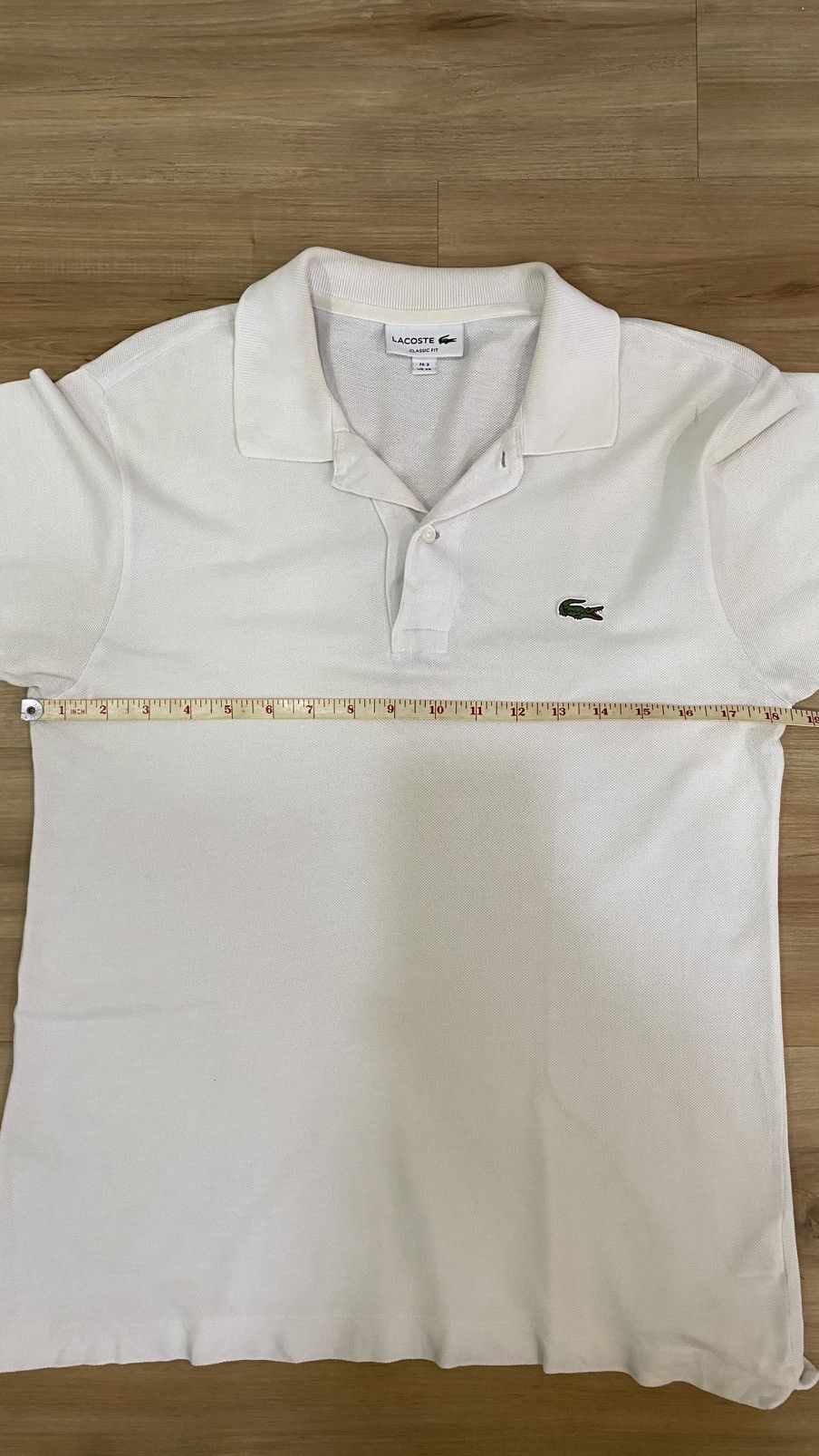 Lacoste Lacoste L1212AL Classic Fit White Polo Shirt Size US XS Size US XS / EU 42 / 0 - 7 Thumbnail