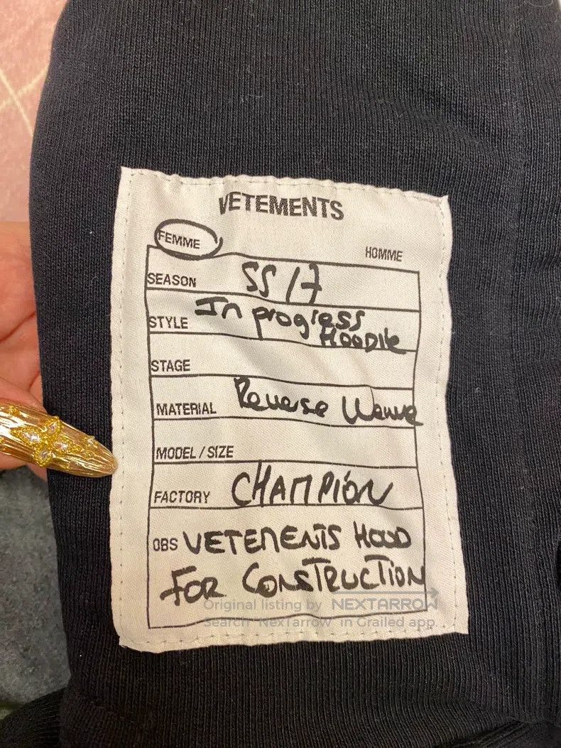 Vetements Vetements Black Ribbon Sweatshirt Size US XS / EU 42 / 0 - 4 Thumbnail