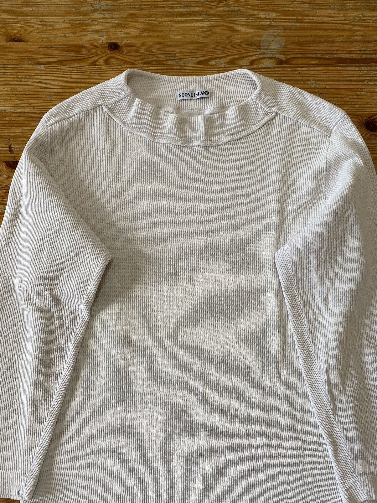 Stone Island Stone Island Marina Ribbed White Sweat from SS84  