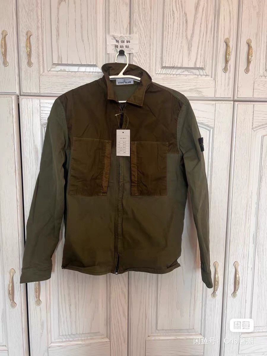 Stone Island STONE ISLAND Men's Fall Mixed Material Work Jacket Size US M / EU 48-50 / 2 - 1 Thumbnail