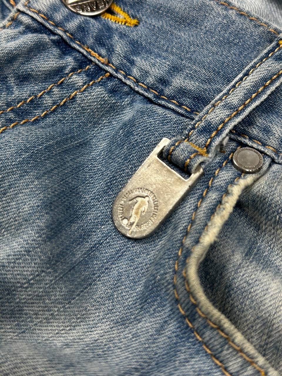 Dirk Bikkembergs Bikkembergs Distressed Vintage Blue Baggy Jeans Size US 33 - 7 Thumbnail