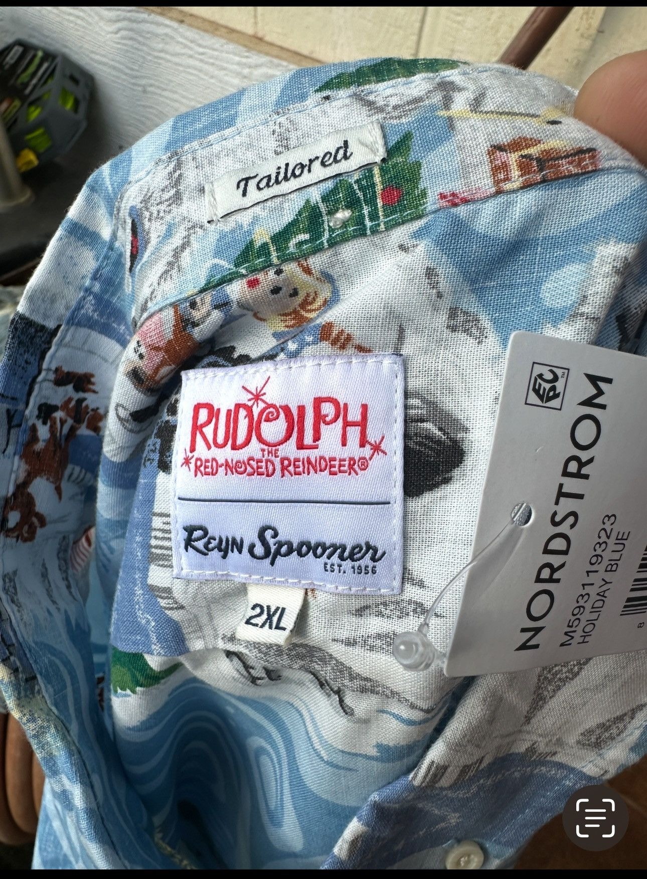 Reyn Spooner New Reyn Spooner Men's XXL "Rudolph The Red Nose Reindeer" Size US XXL / EU 58 / 5 - 4 Thumbnail